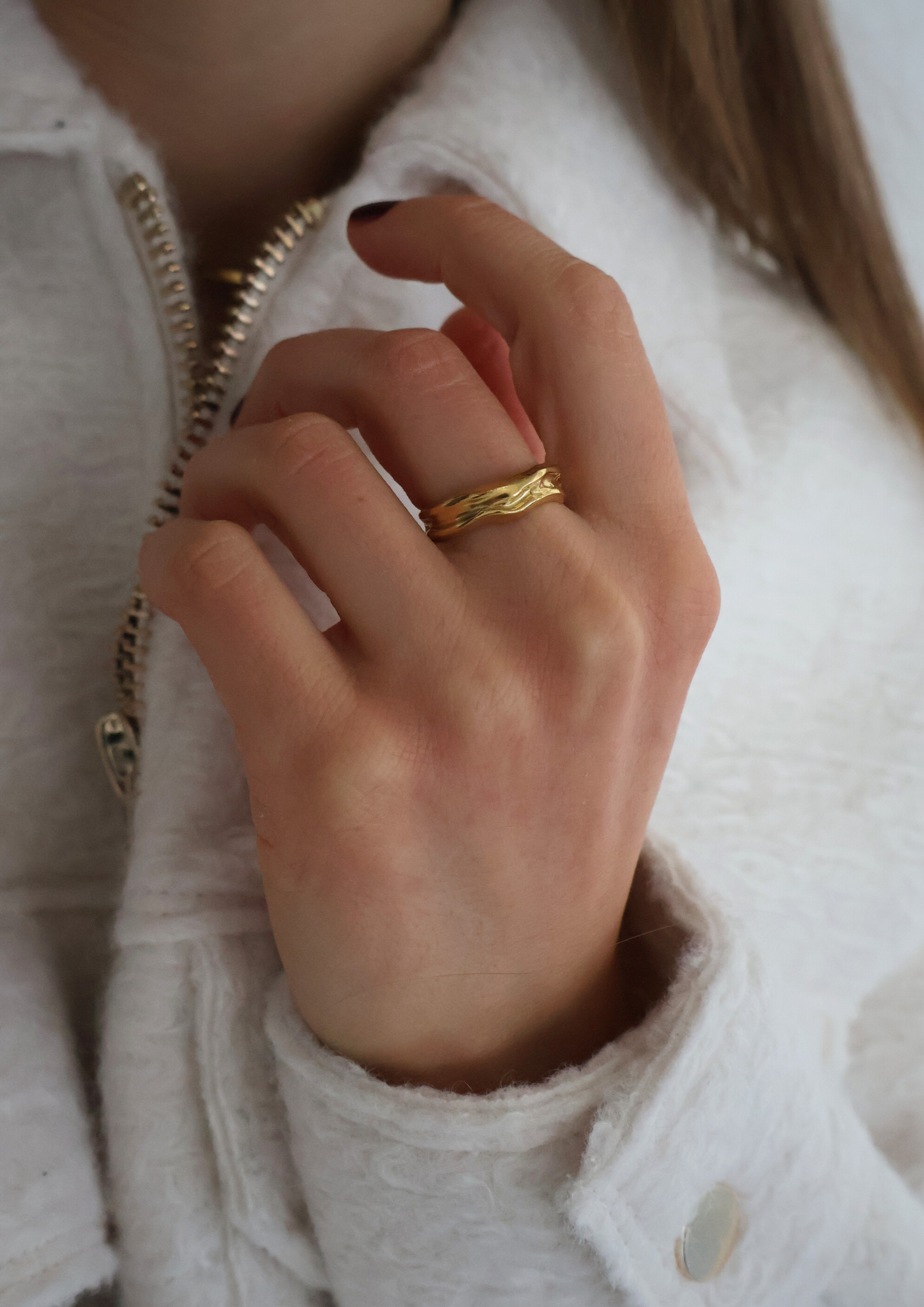 Flow Ring I Gold