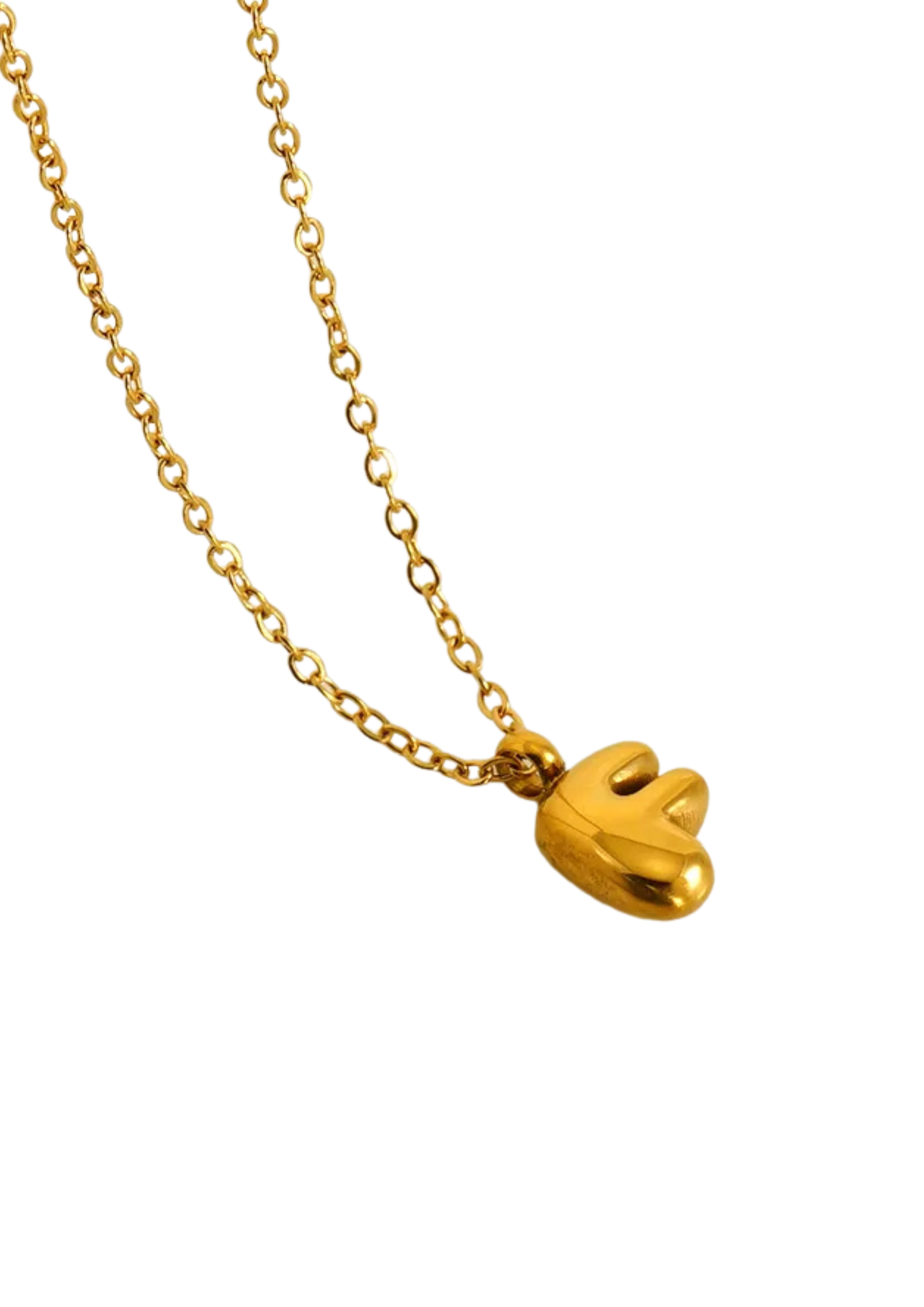 Letter Halskette I Gold