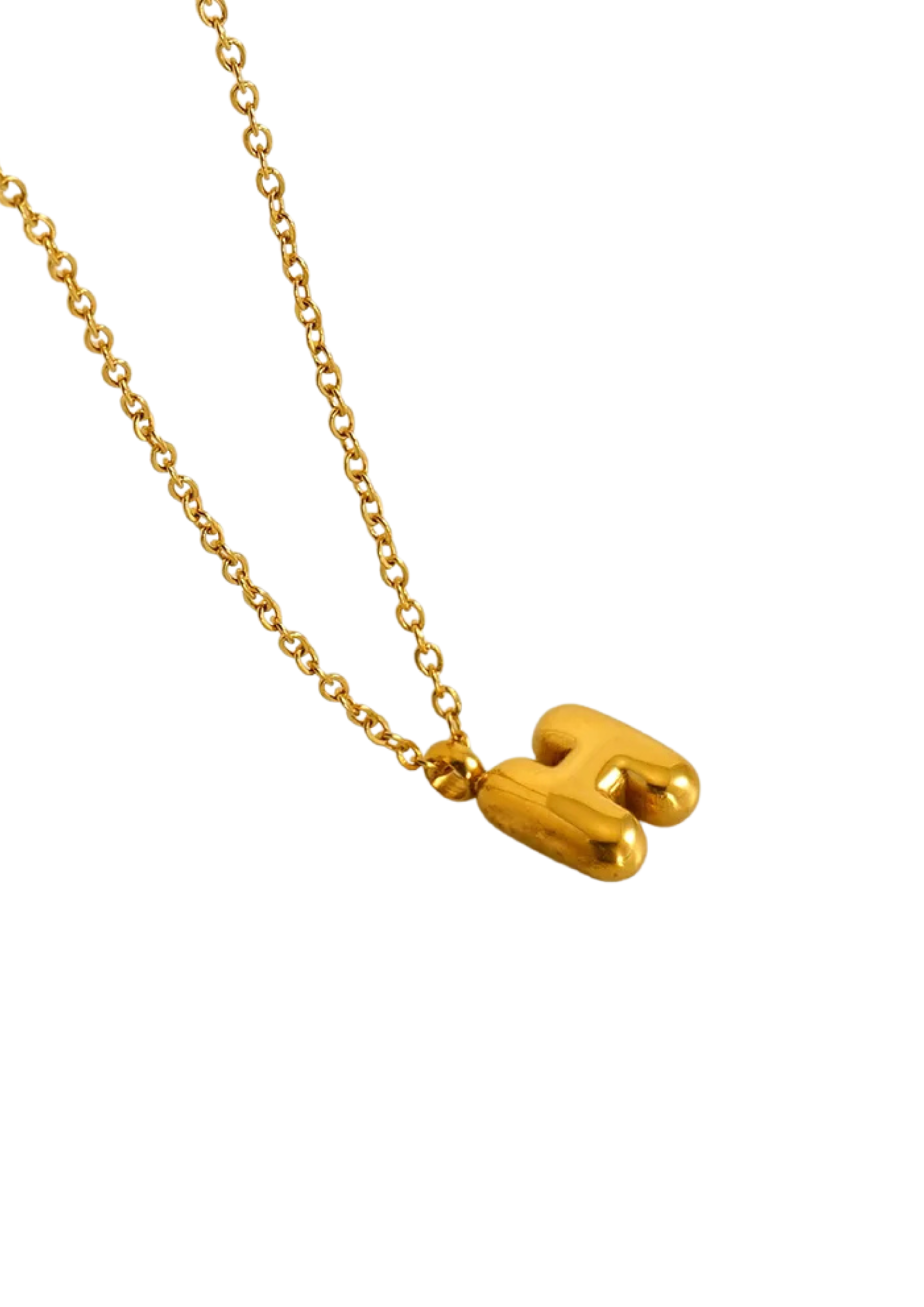 Letter Halskette I Gold