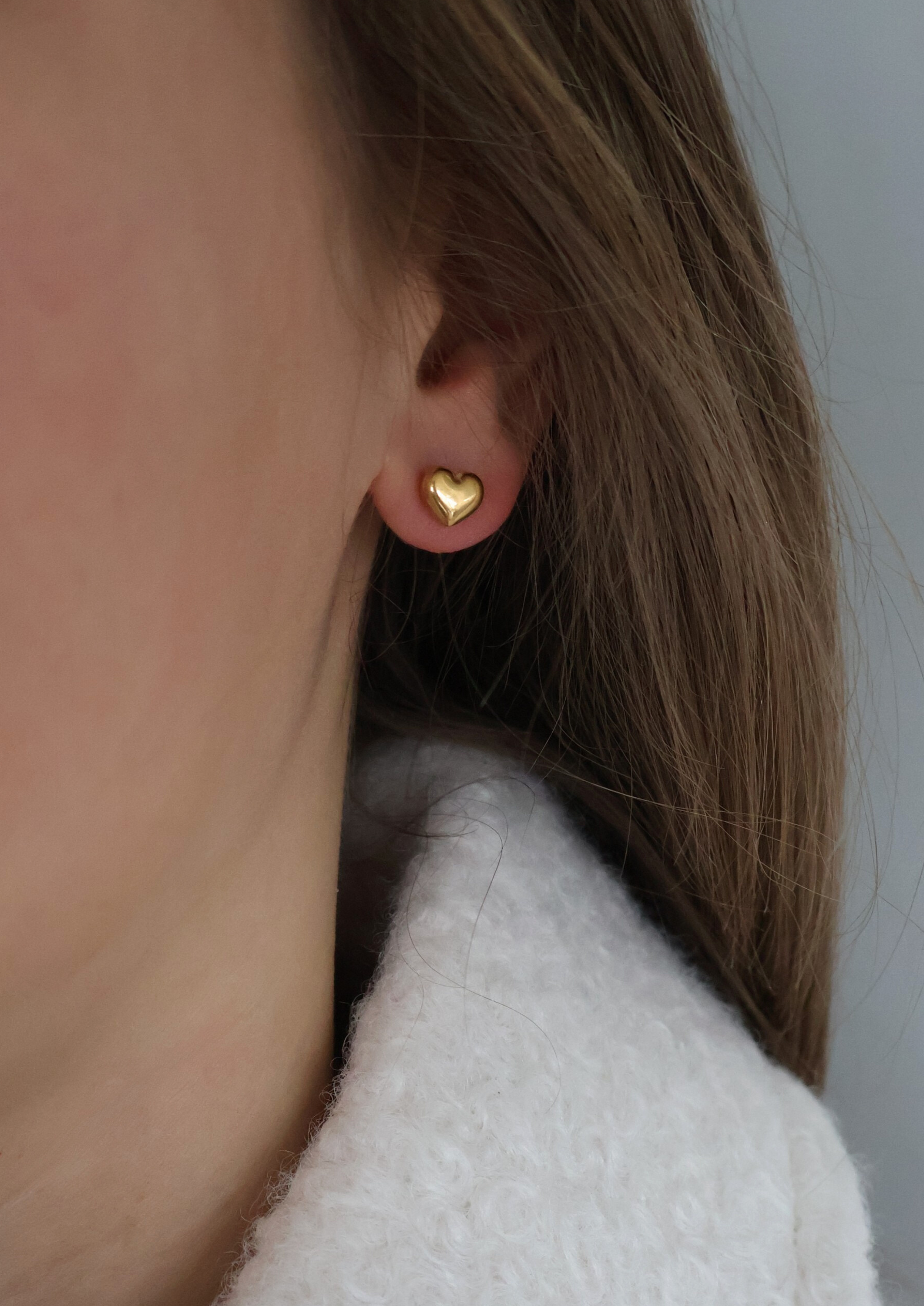 Tiny Hearts Ohrstecker I Gold