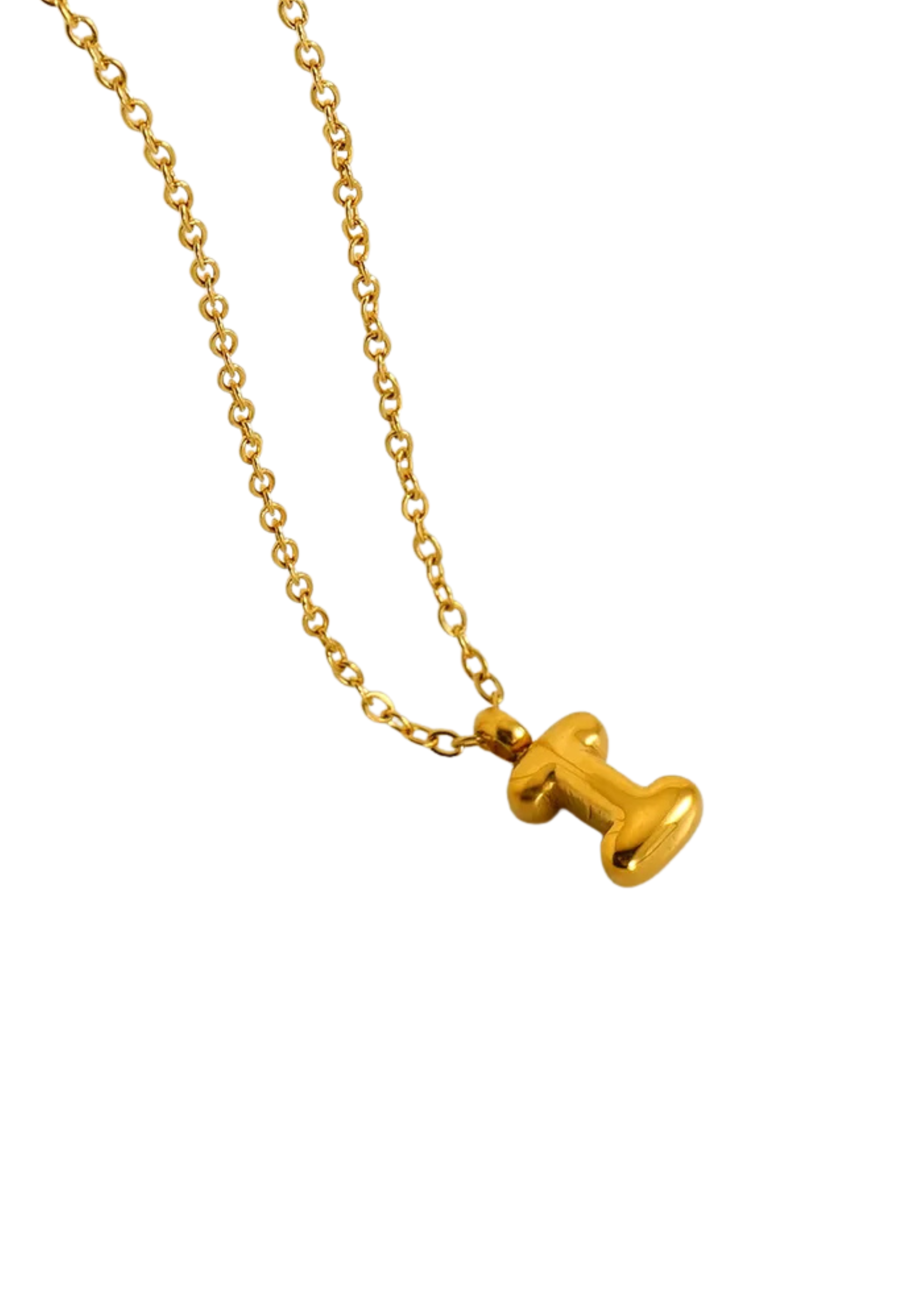 Letter Halskette I Gold