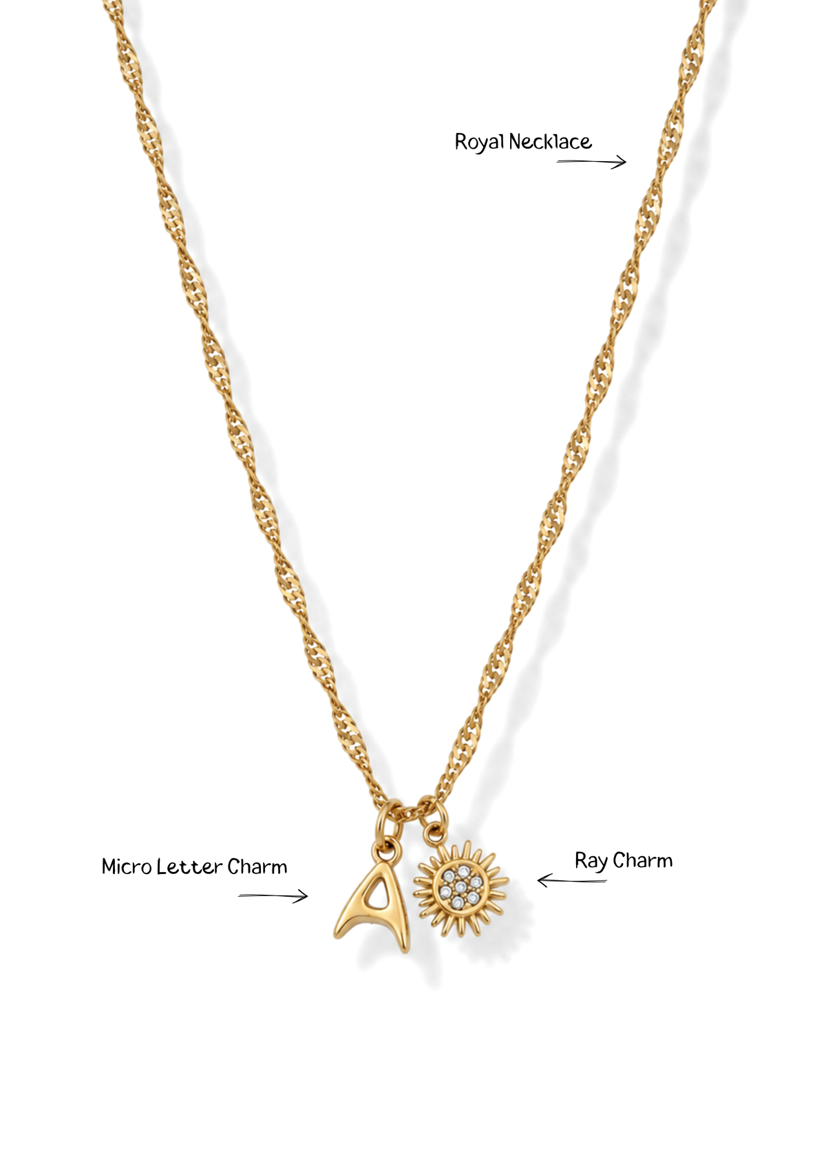 Ray Charm I Gold