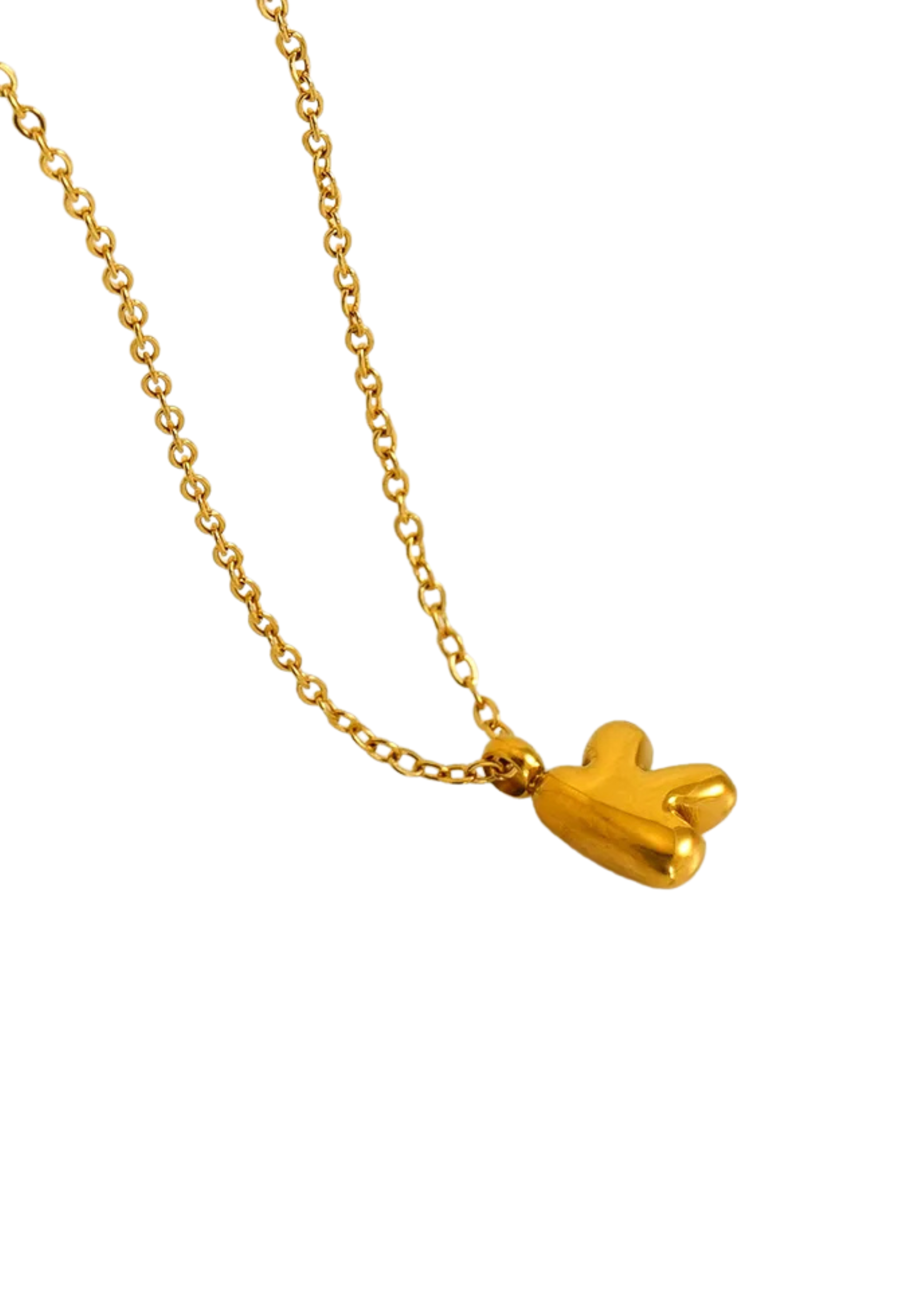 Letter Halskette I Gold