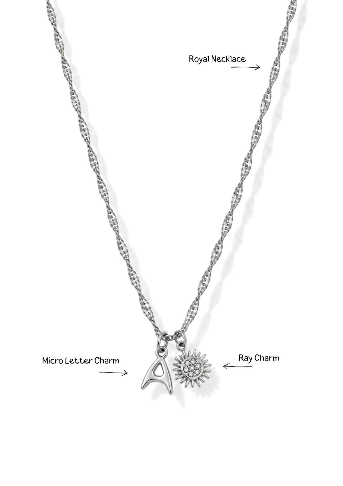 Ray Charm I Silber