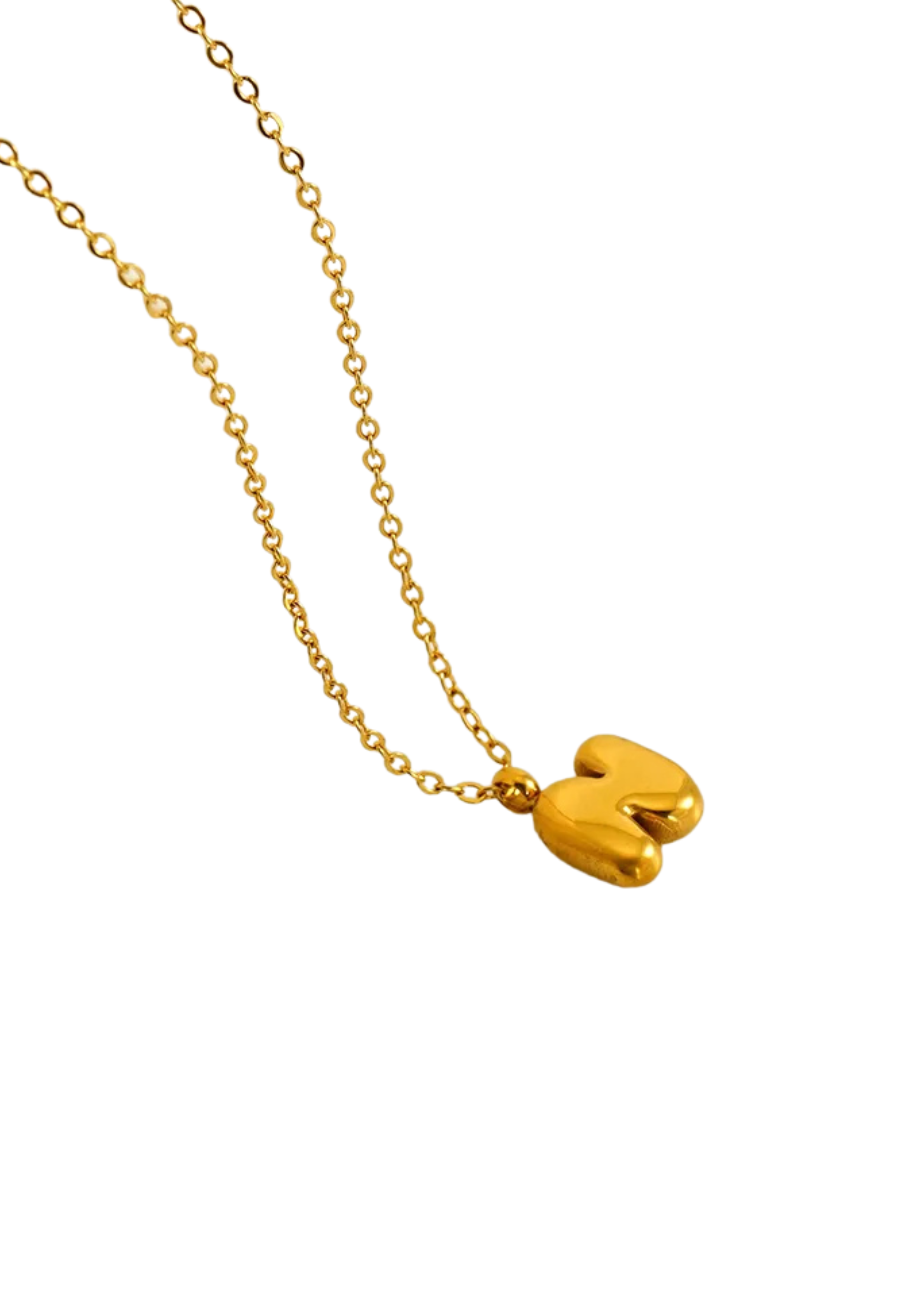 Letter Halskette I Gold