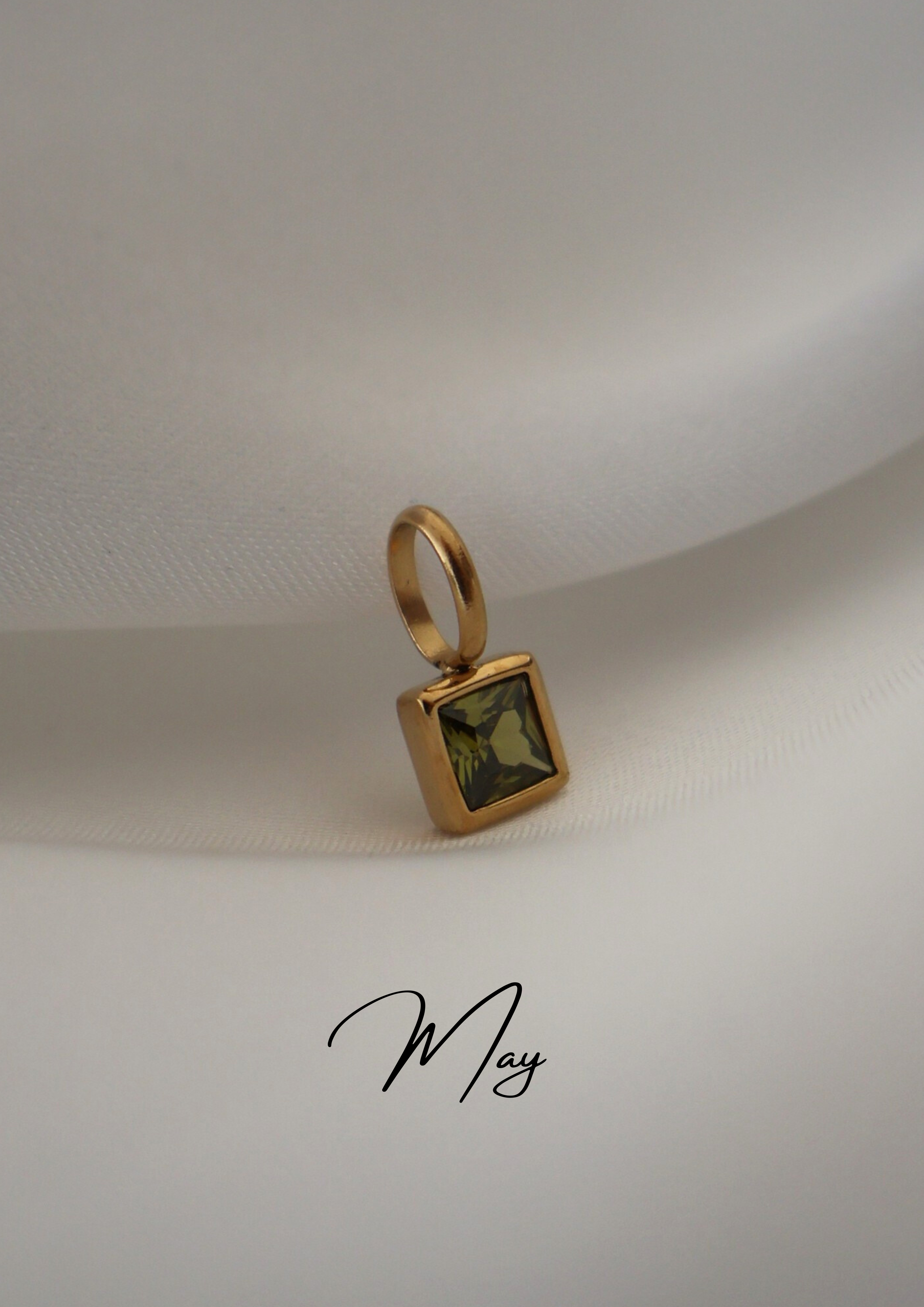 Birthstone Charm I GOLD