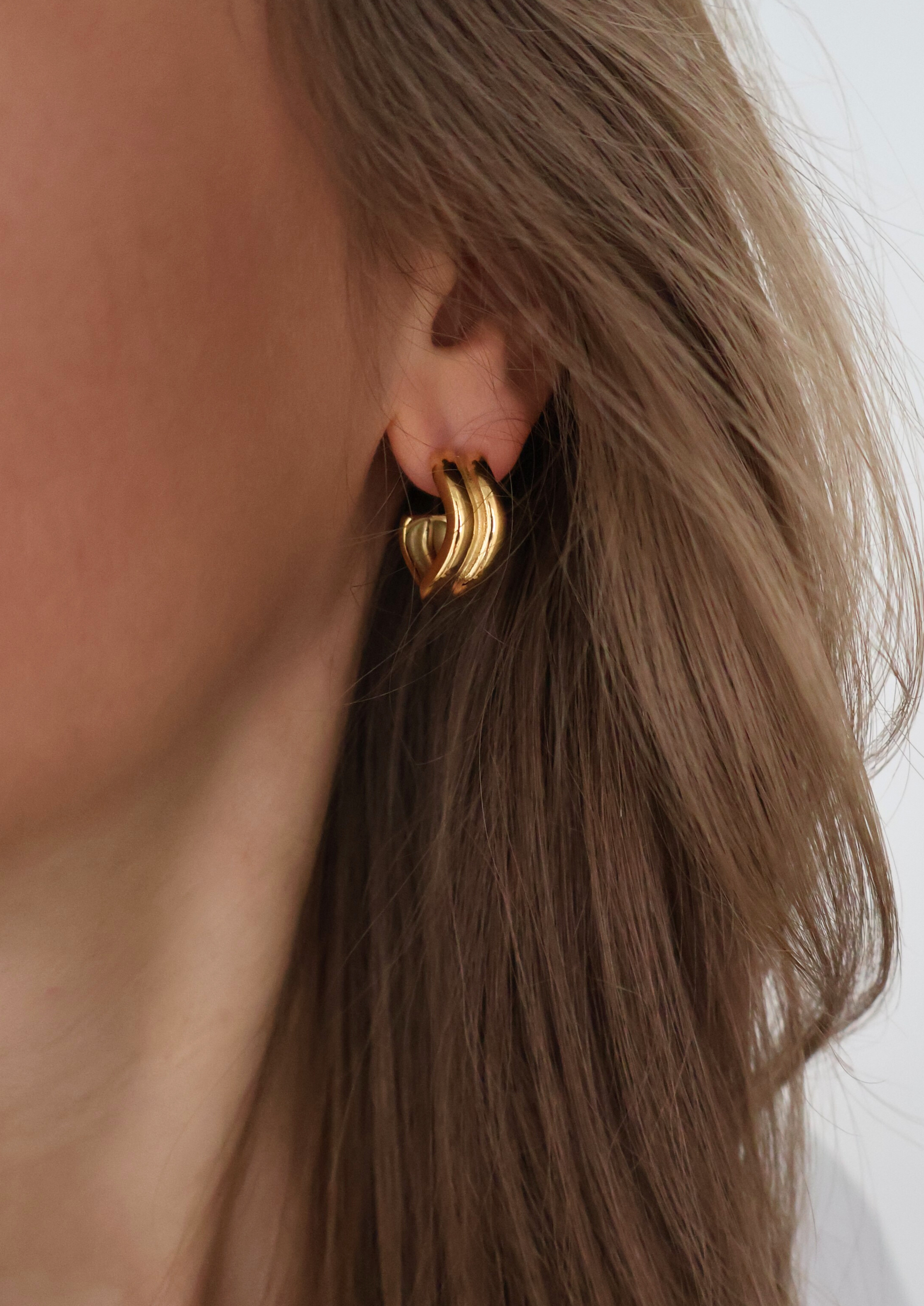 Wisp Ohrstecker I Gold