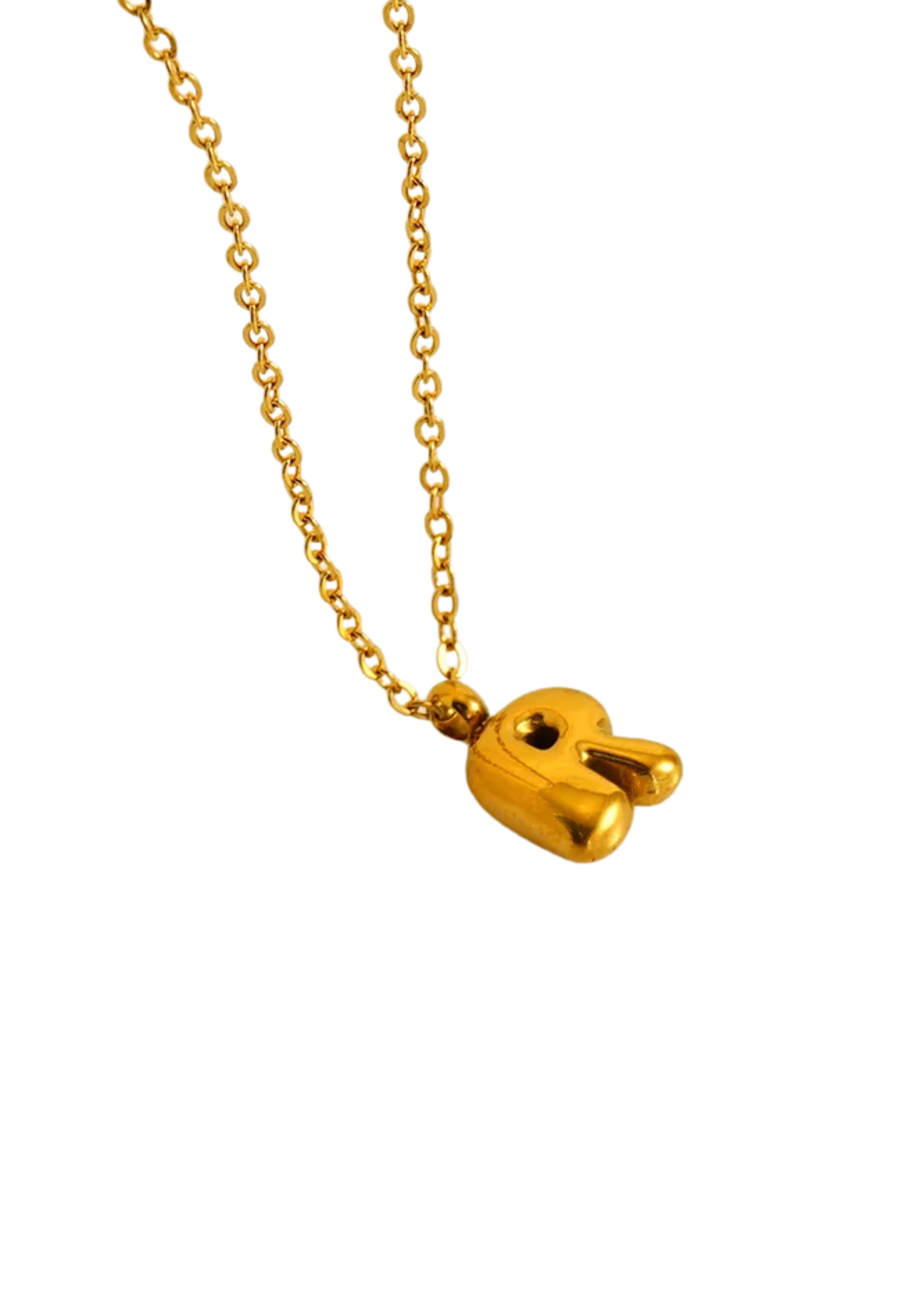 Letter Halskette I Gold