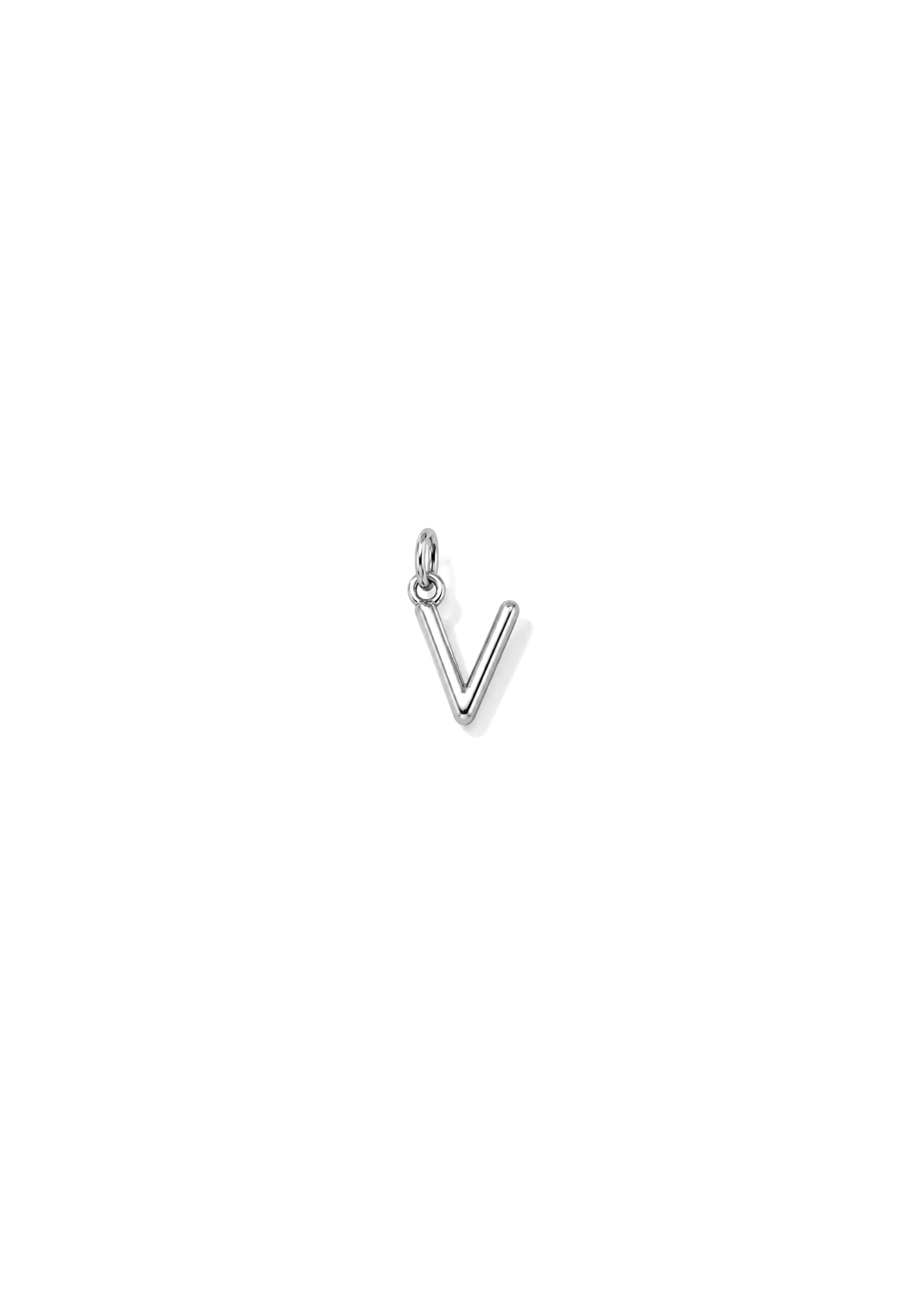 Micro Letter Charm I Silber