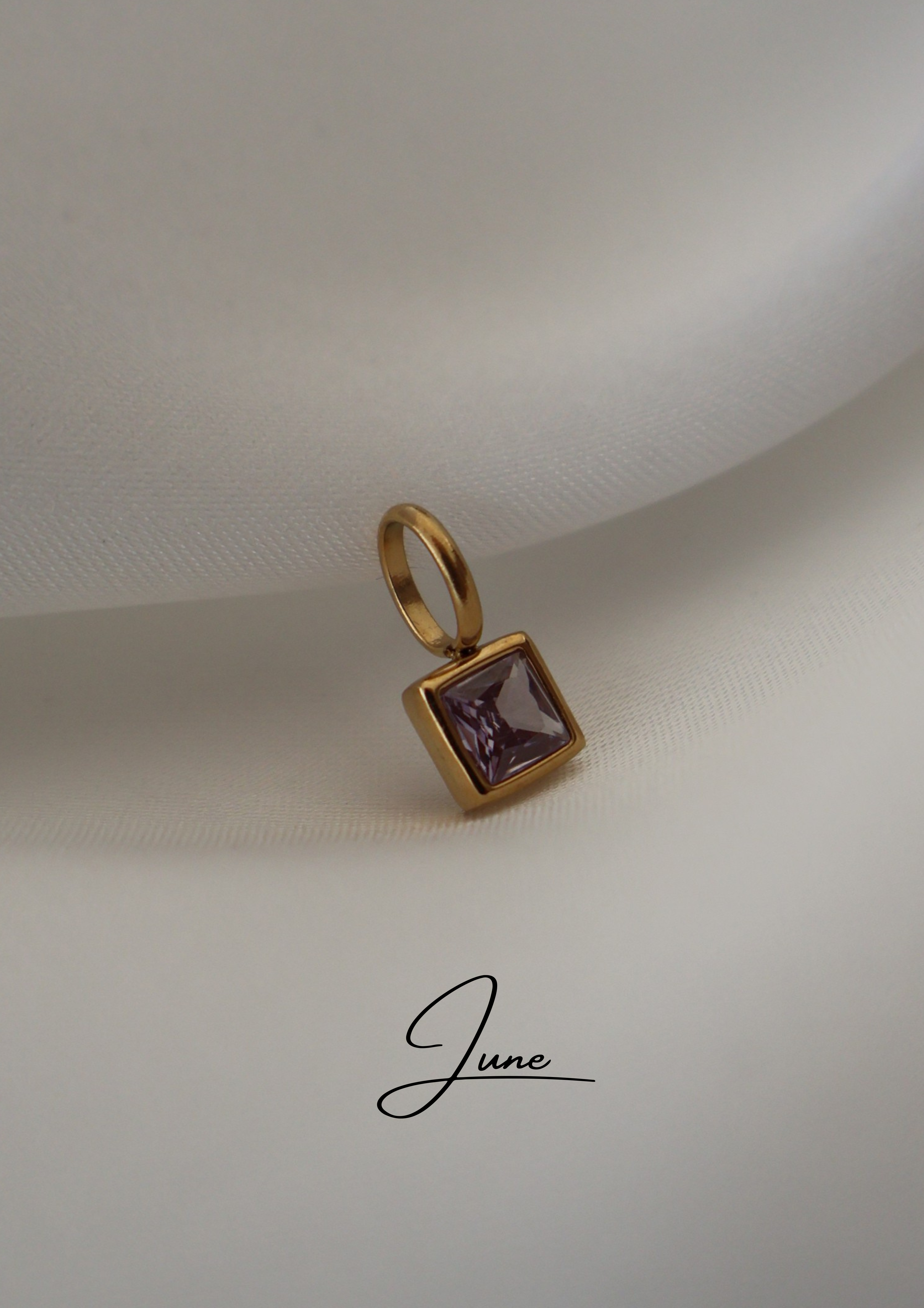 Birthstone Charm I GOLD