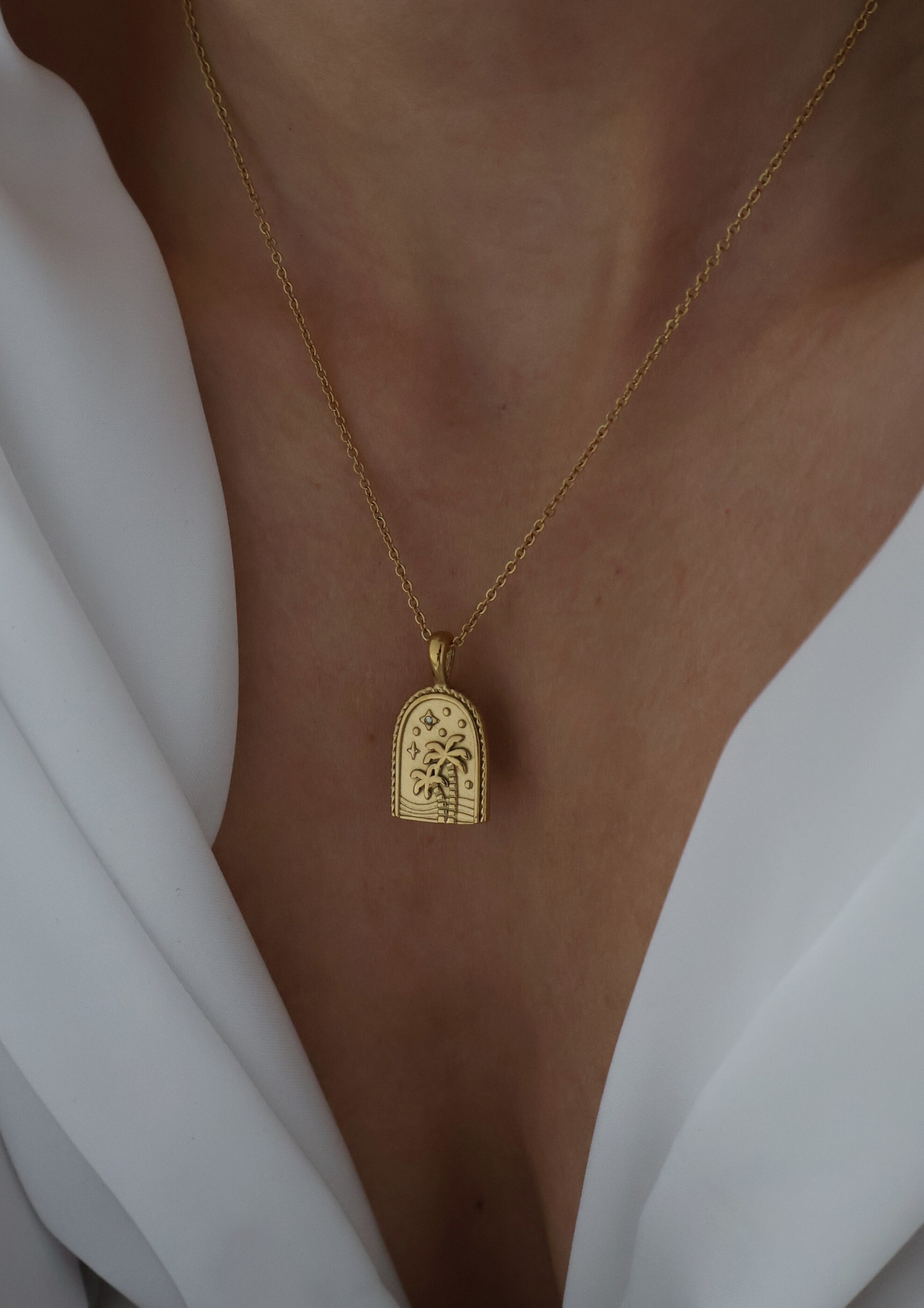 Island Halskette I Gold