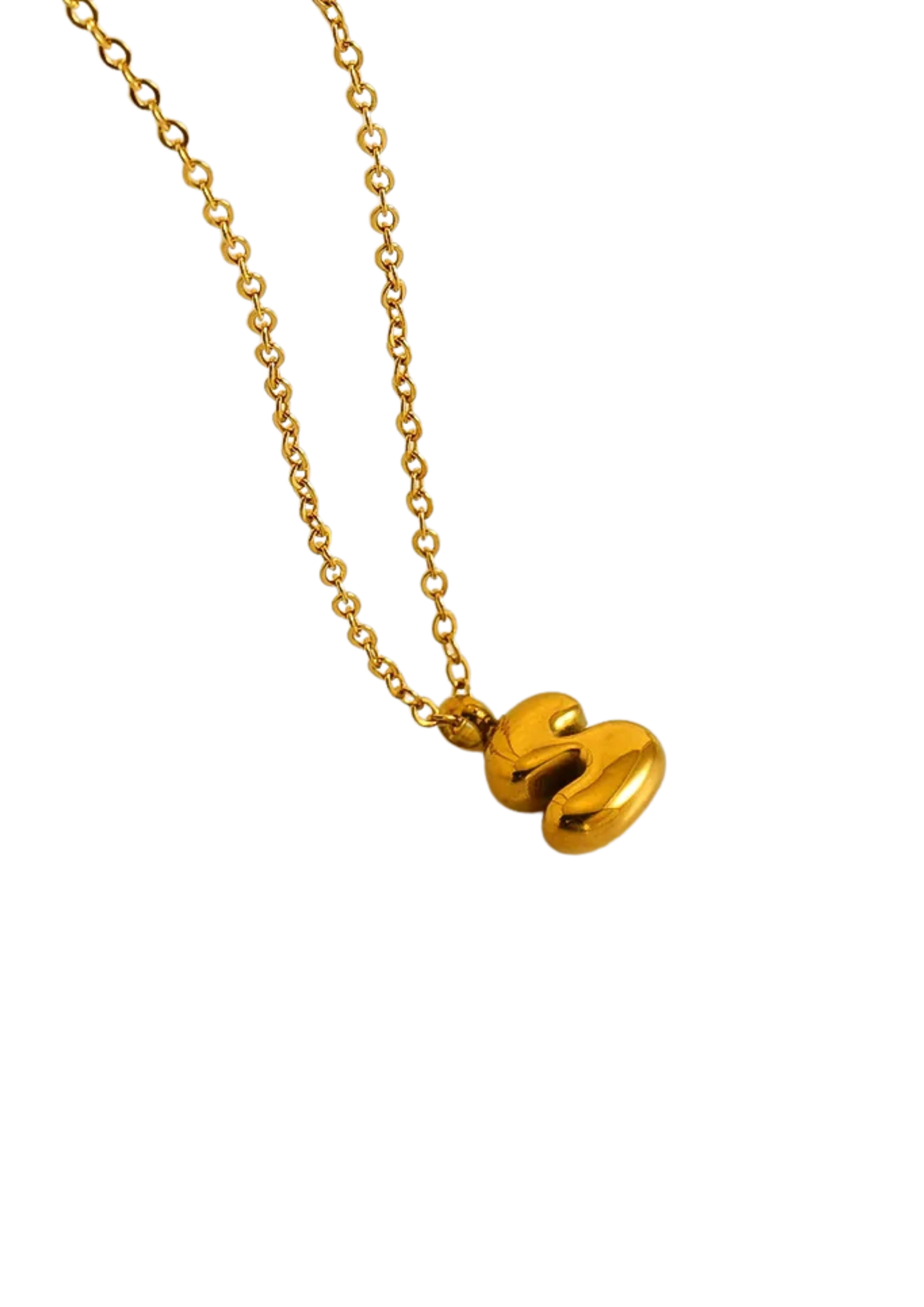 Letter Halskette I Gold