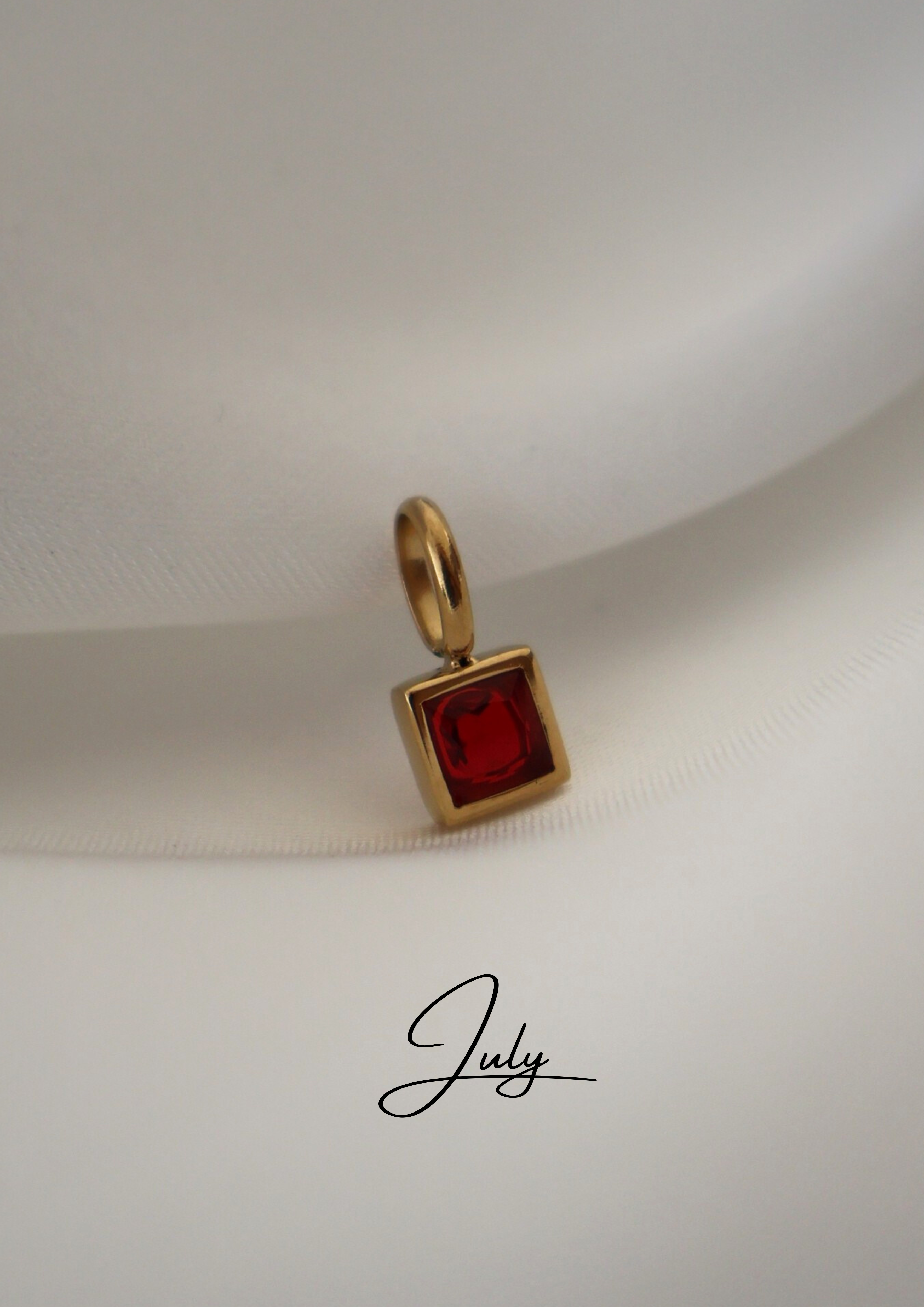Birthstone Charm I GOLD