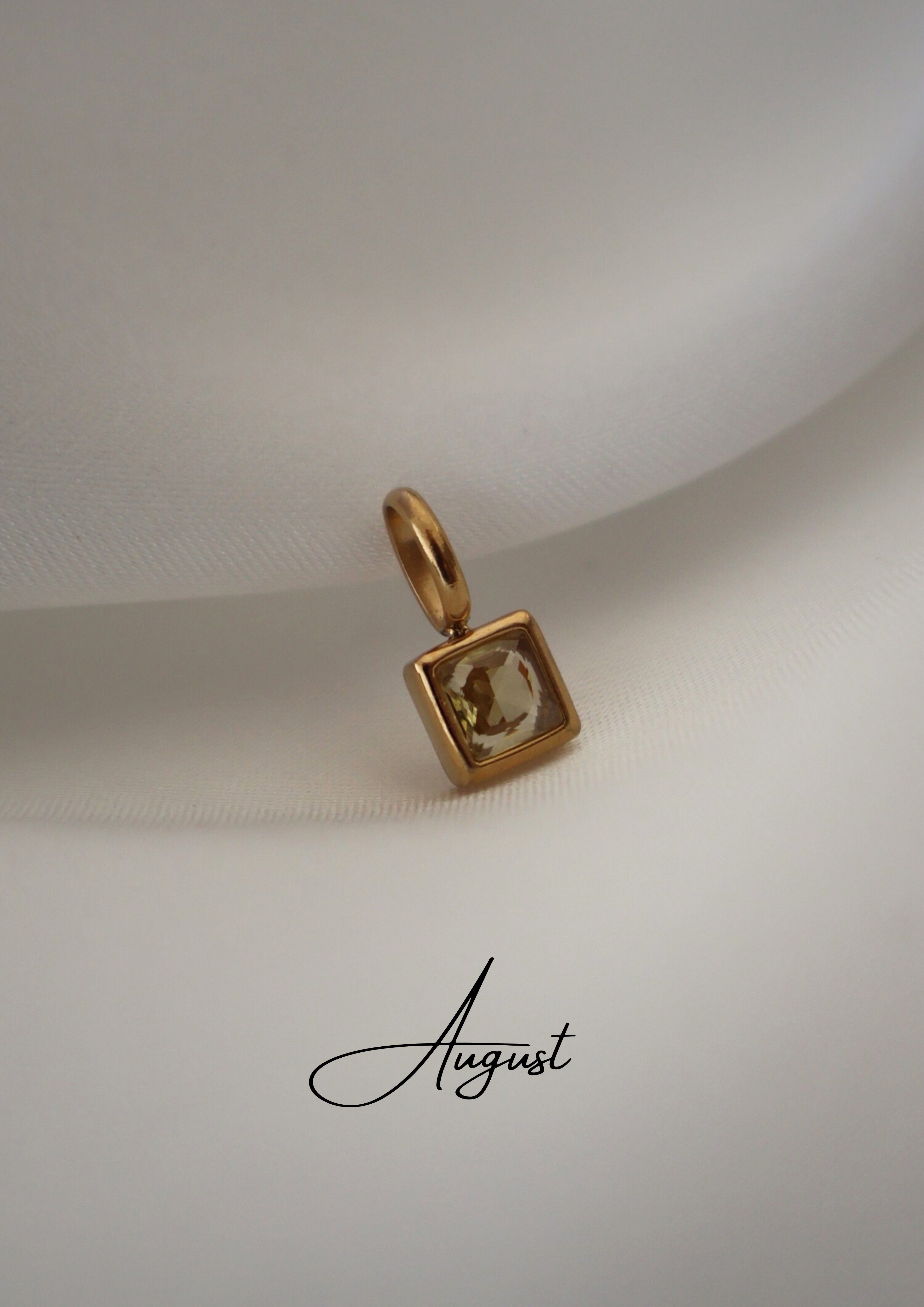 Birthstone Charm I GOLD