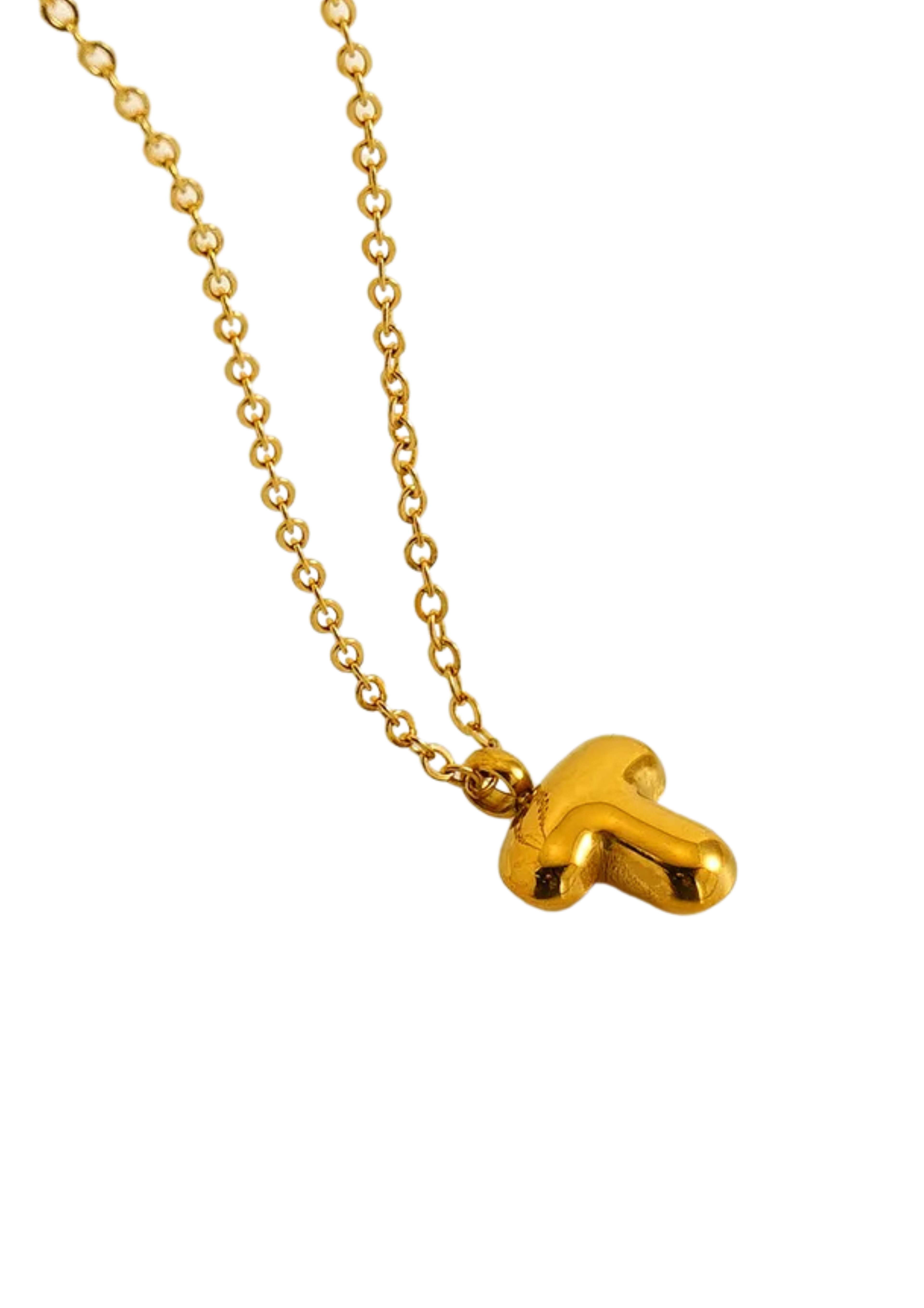 Letter Halskette I Gold