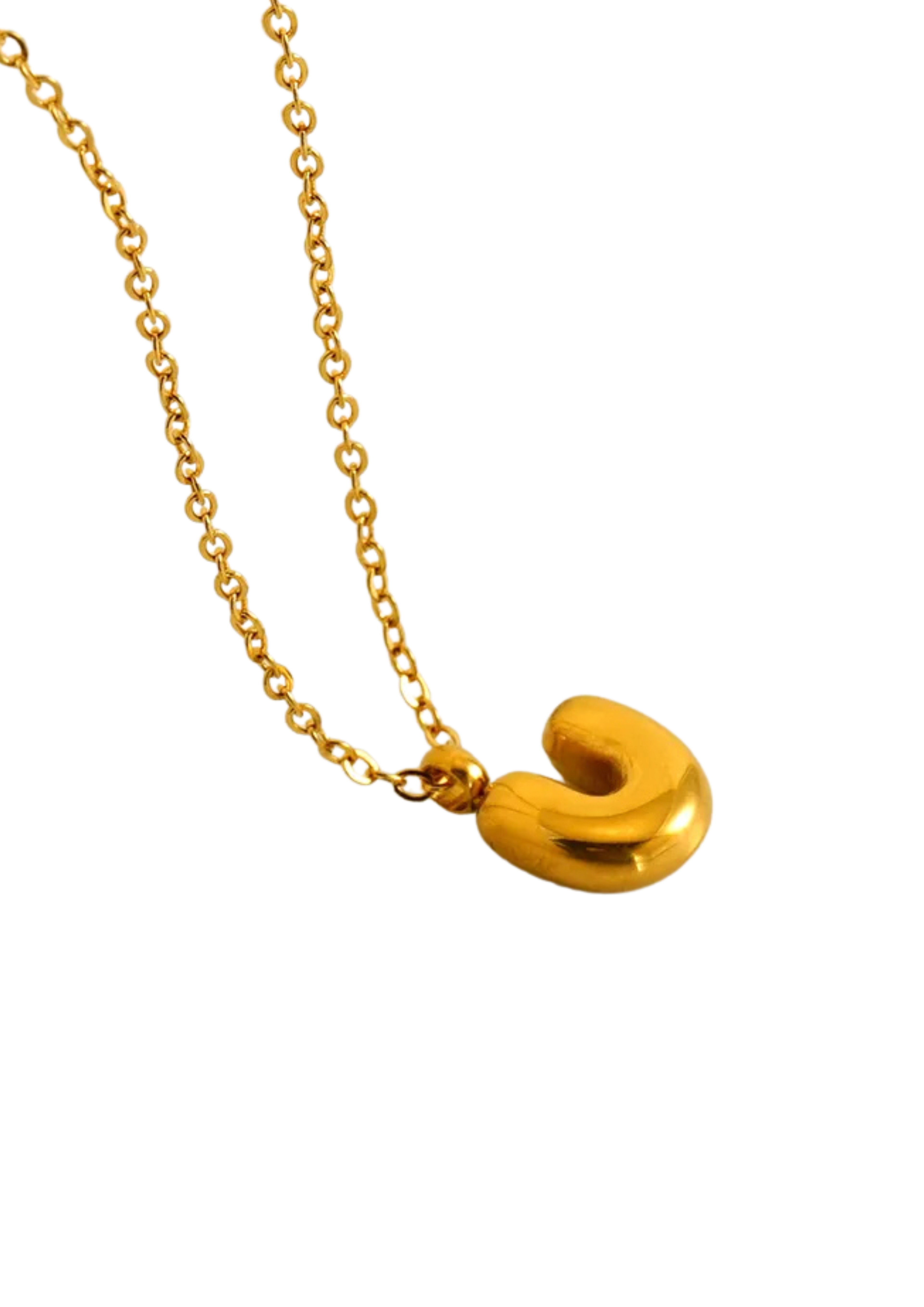 Letter Halskette I Gold