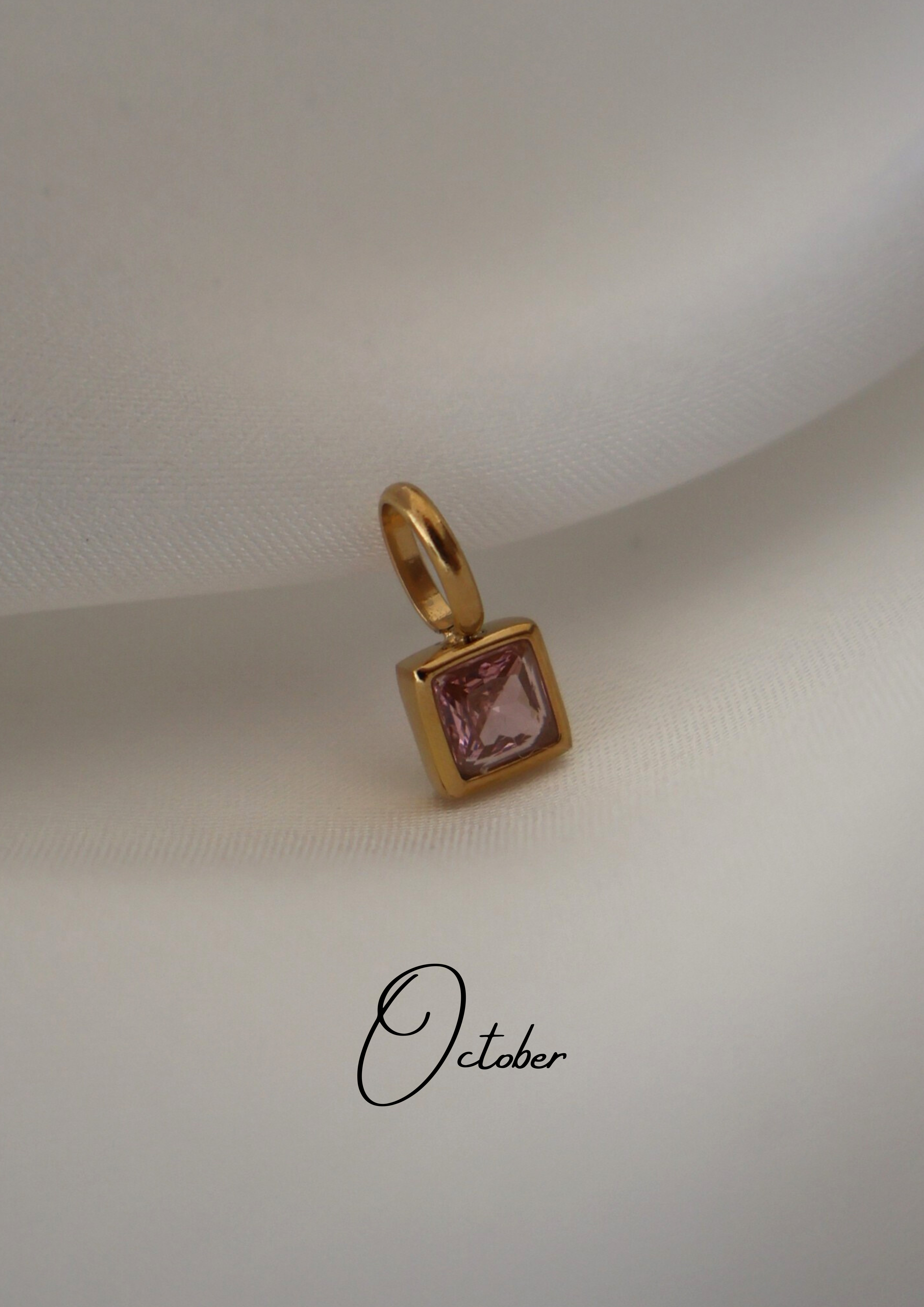 Birthstone Charm I GOLD