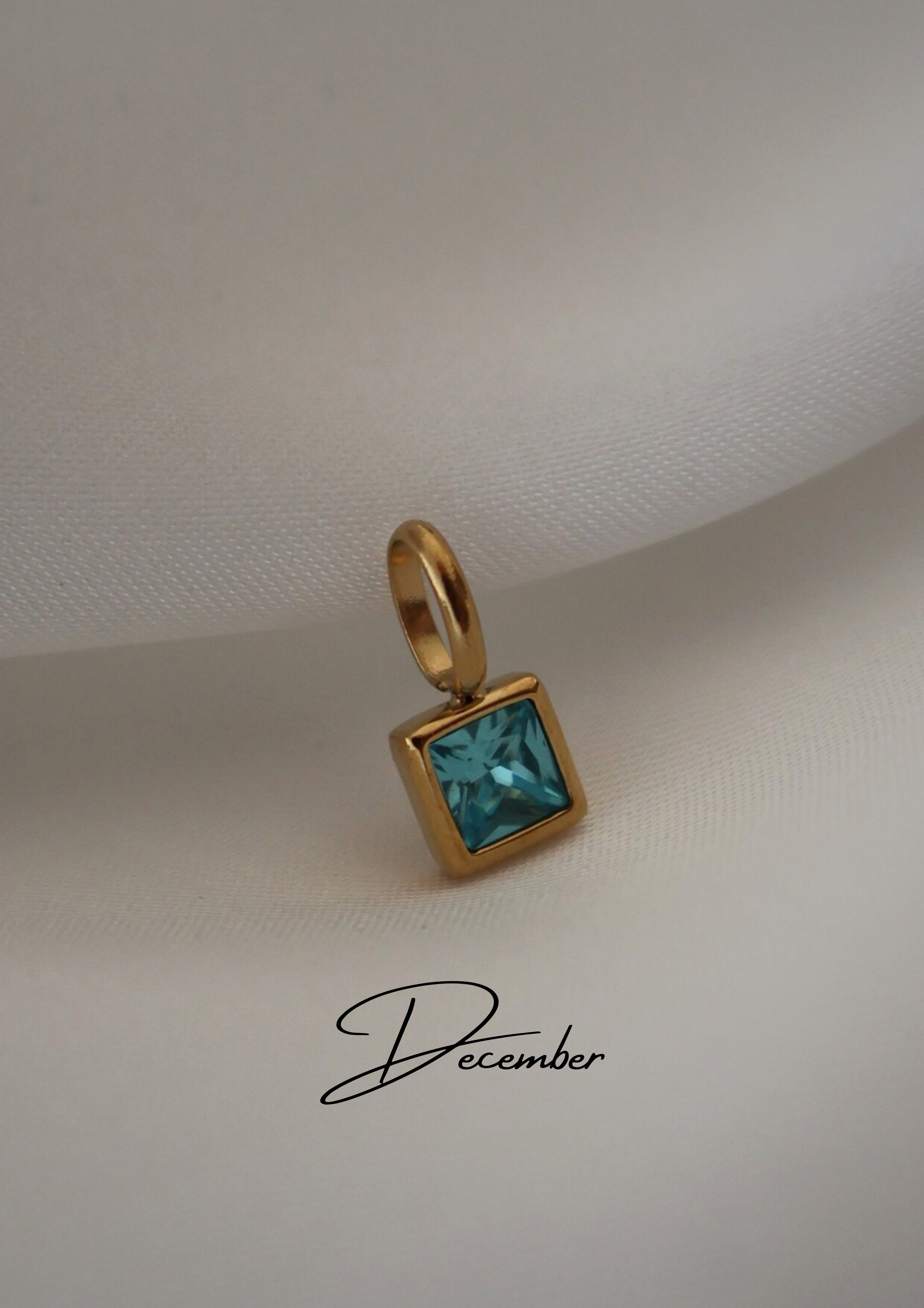 Birthstone Charm I GOLD