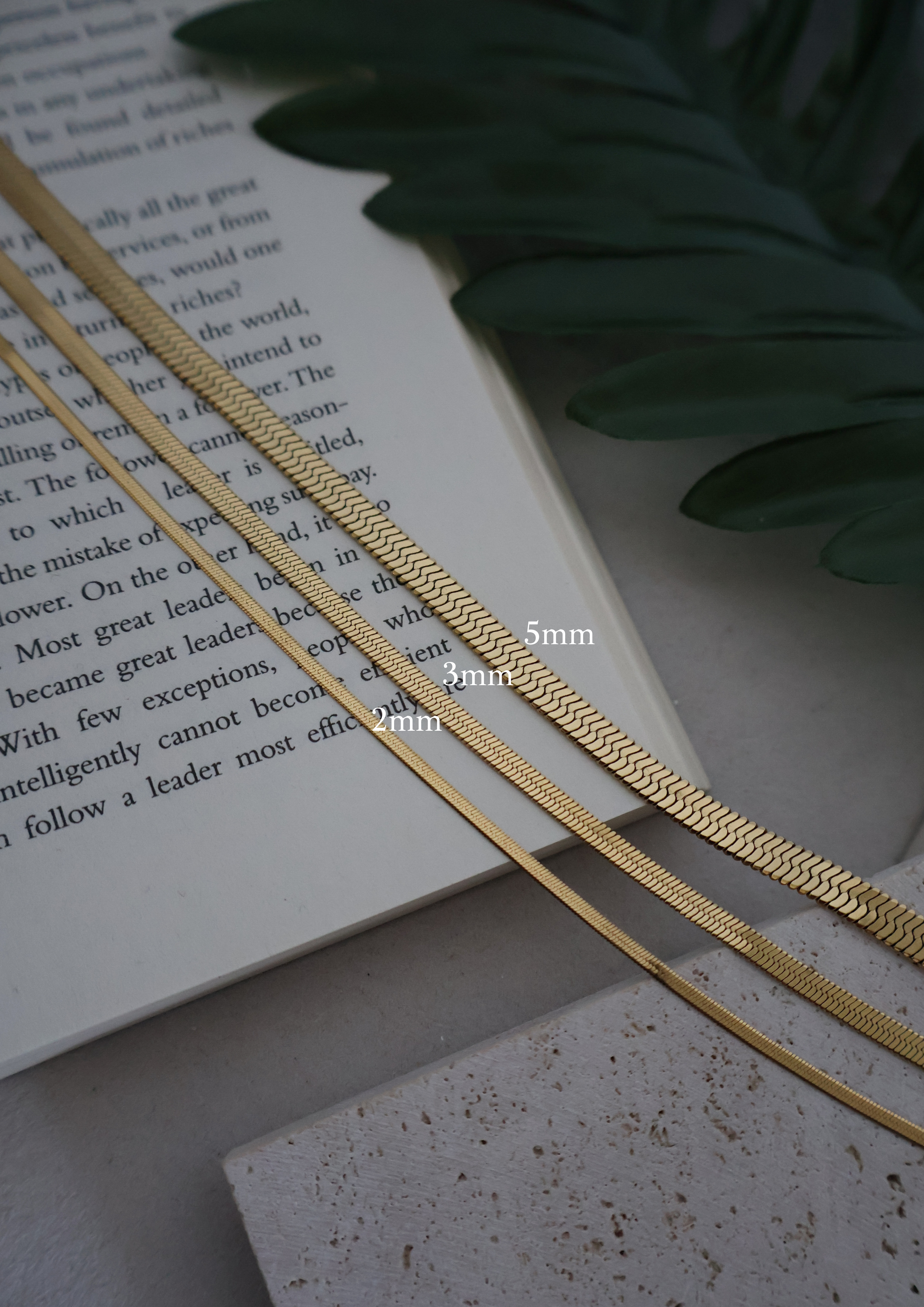 Luna Halskette 2mm I Gold