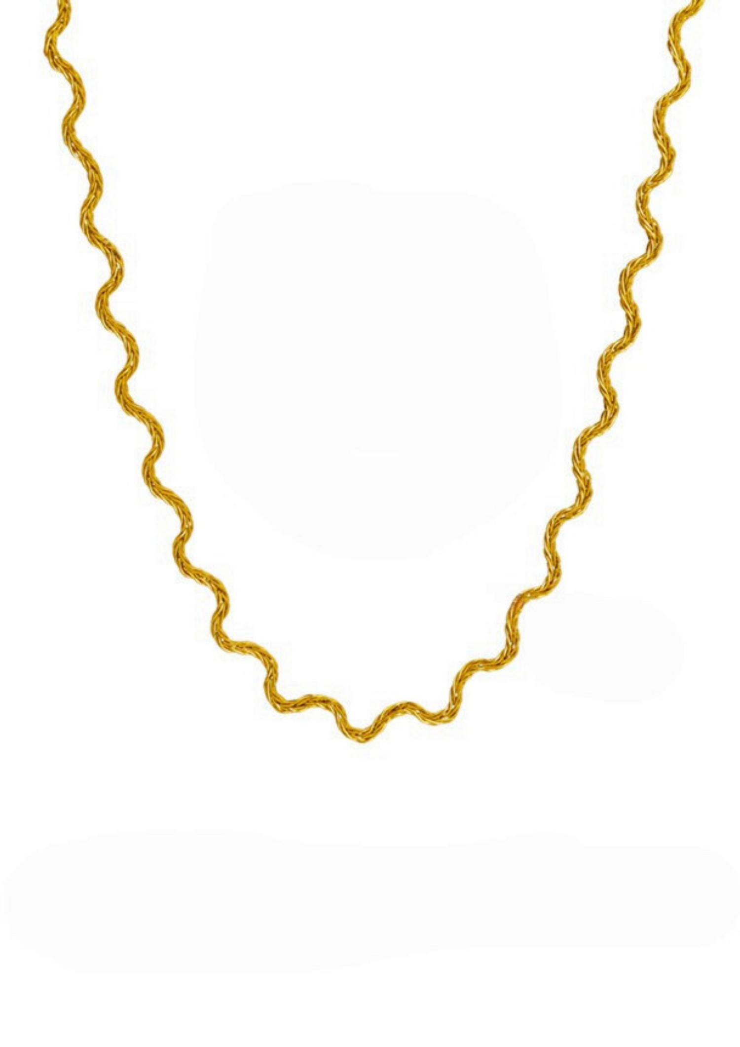 Wave Halskette I Gold