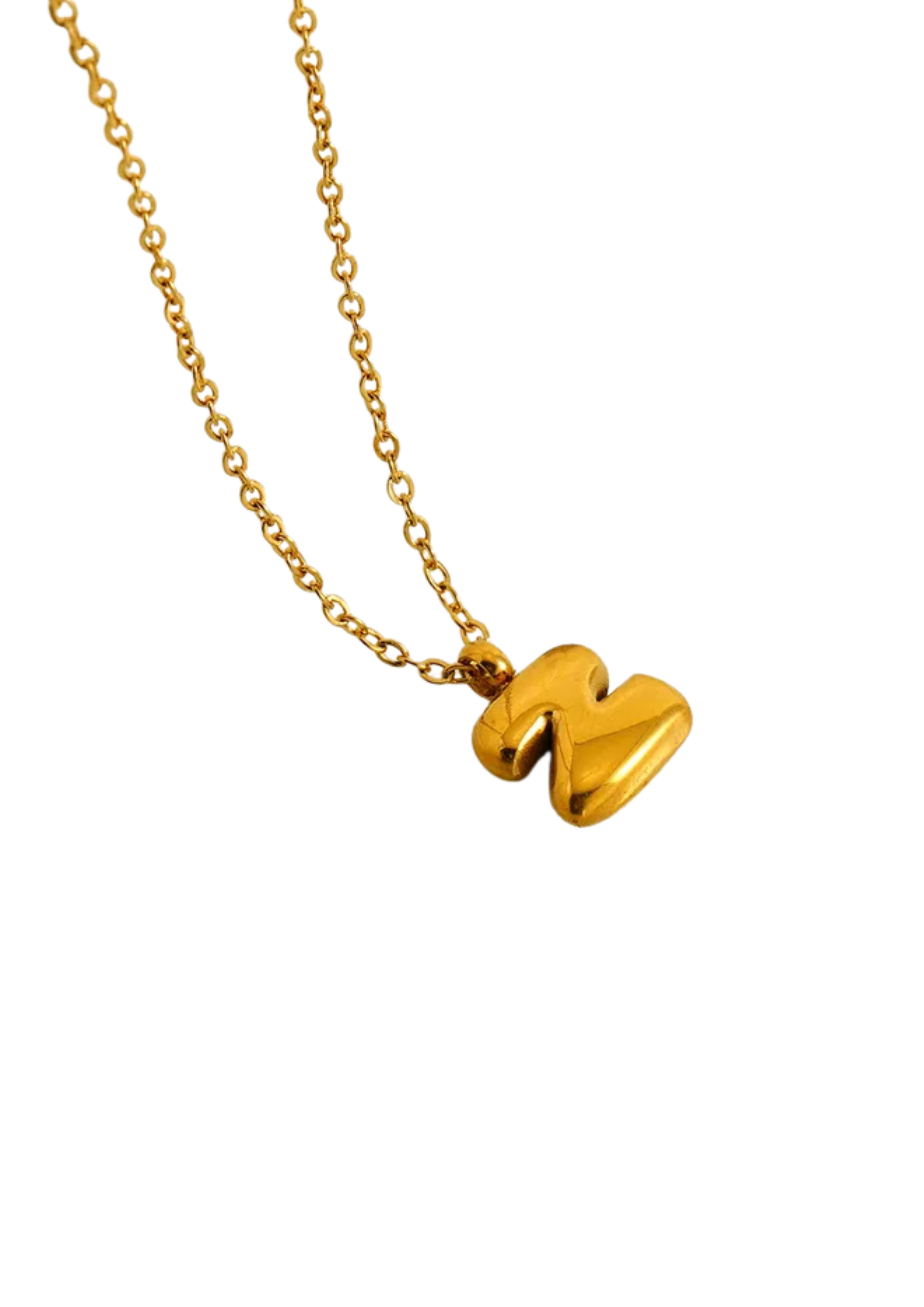 Letter Halskette I Gold