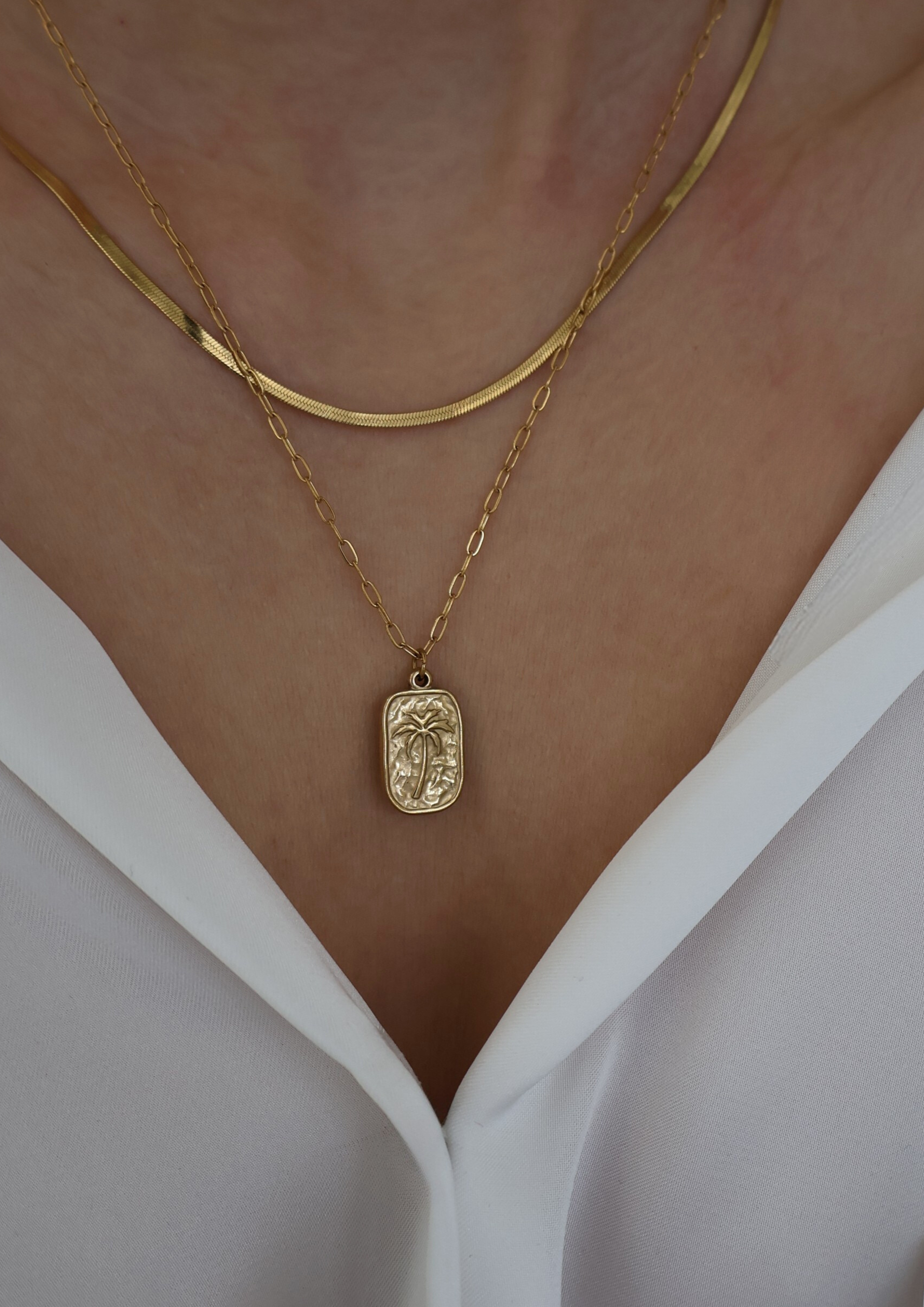Palmea Halskette I Gold