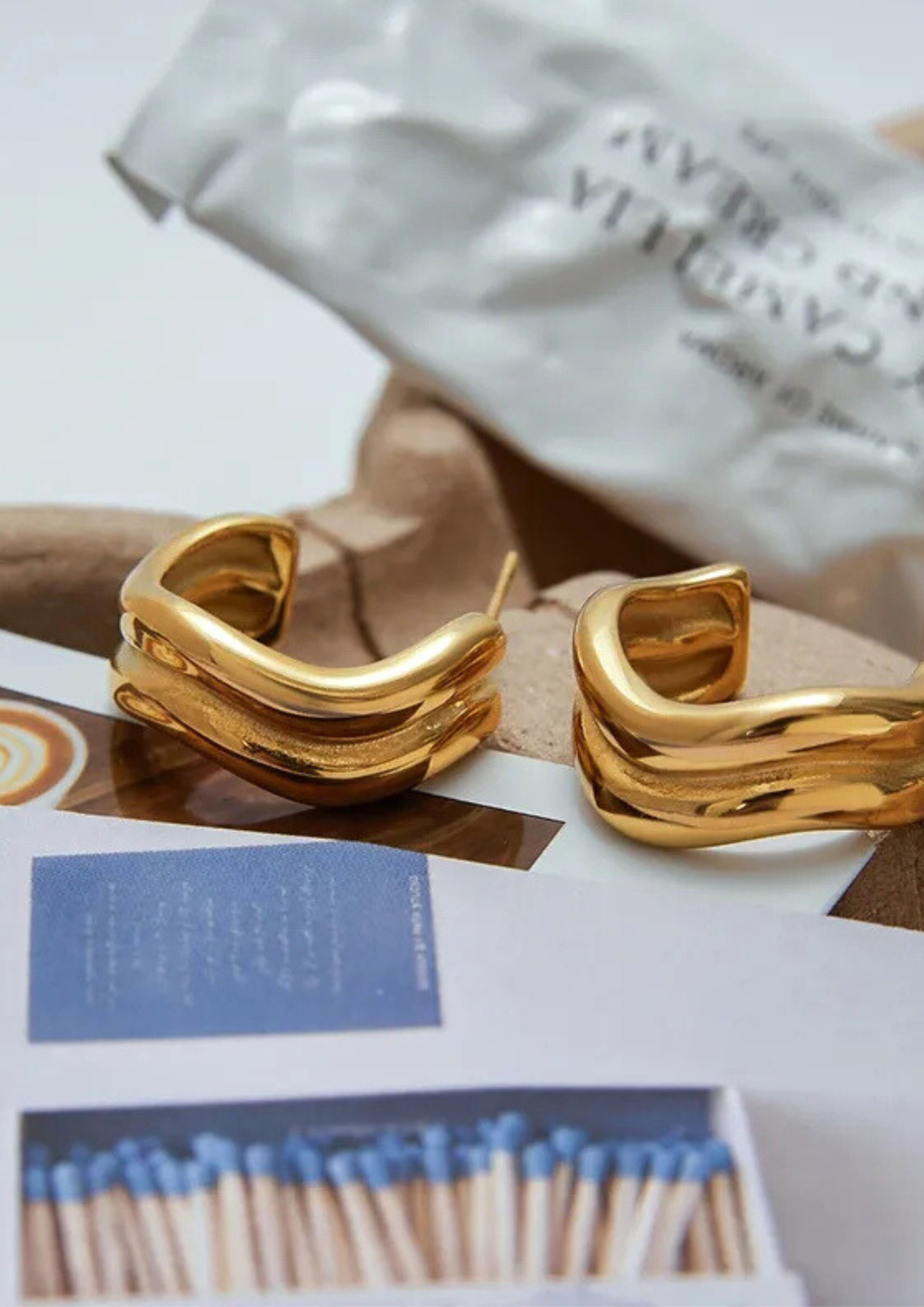 Wisp Ohrstecker I Gold