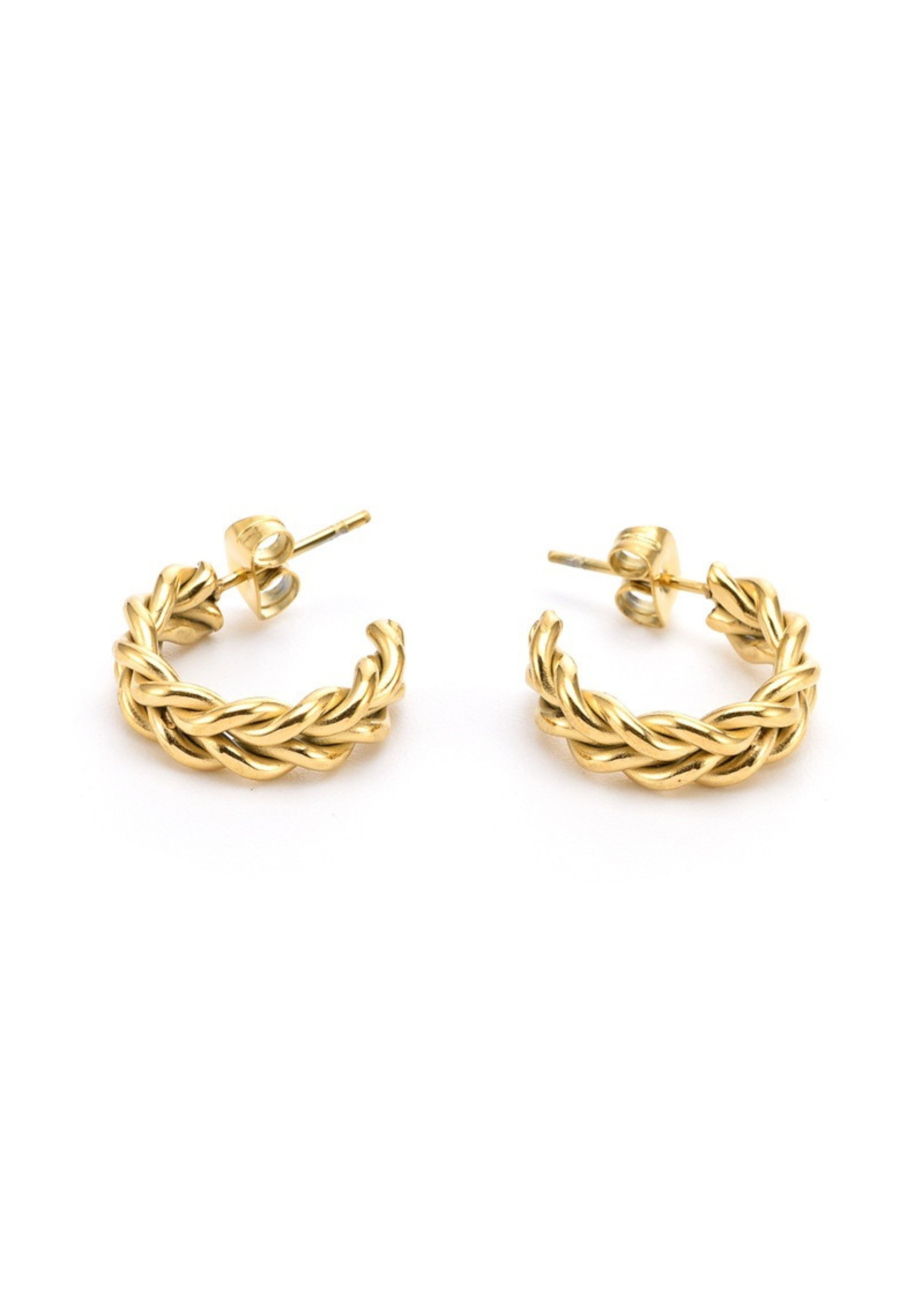 Braided Ohrstecker I Gold