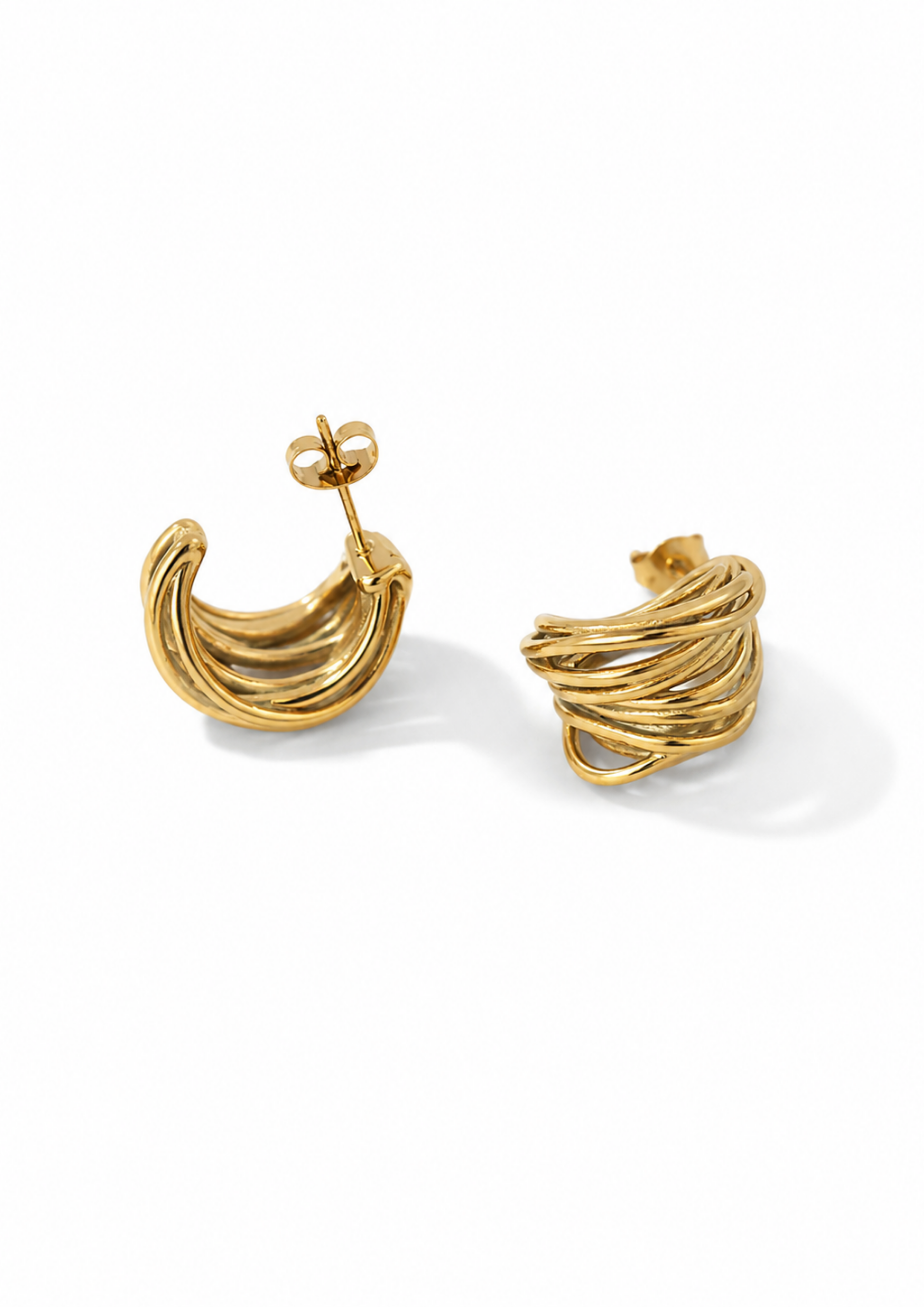 Breeze Ohrstecker I Gold