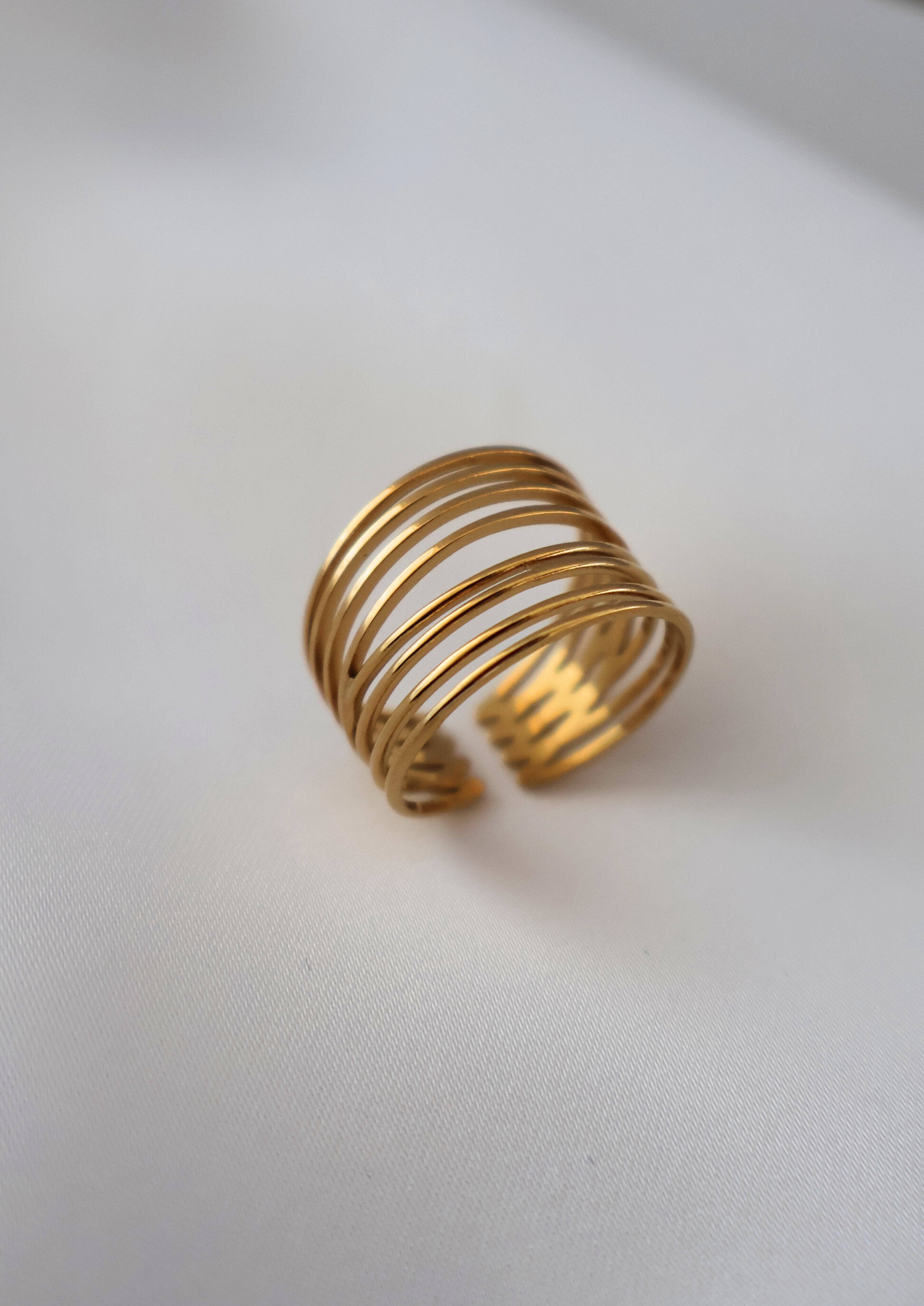 Lines Ring I Gold