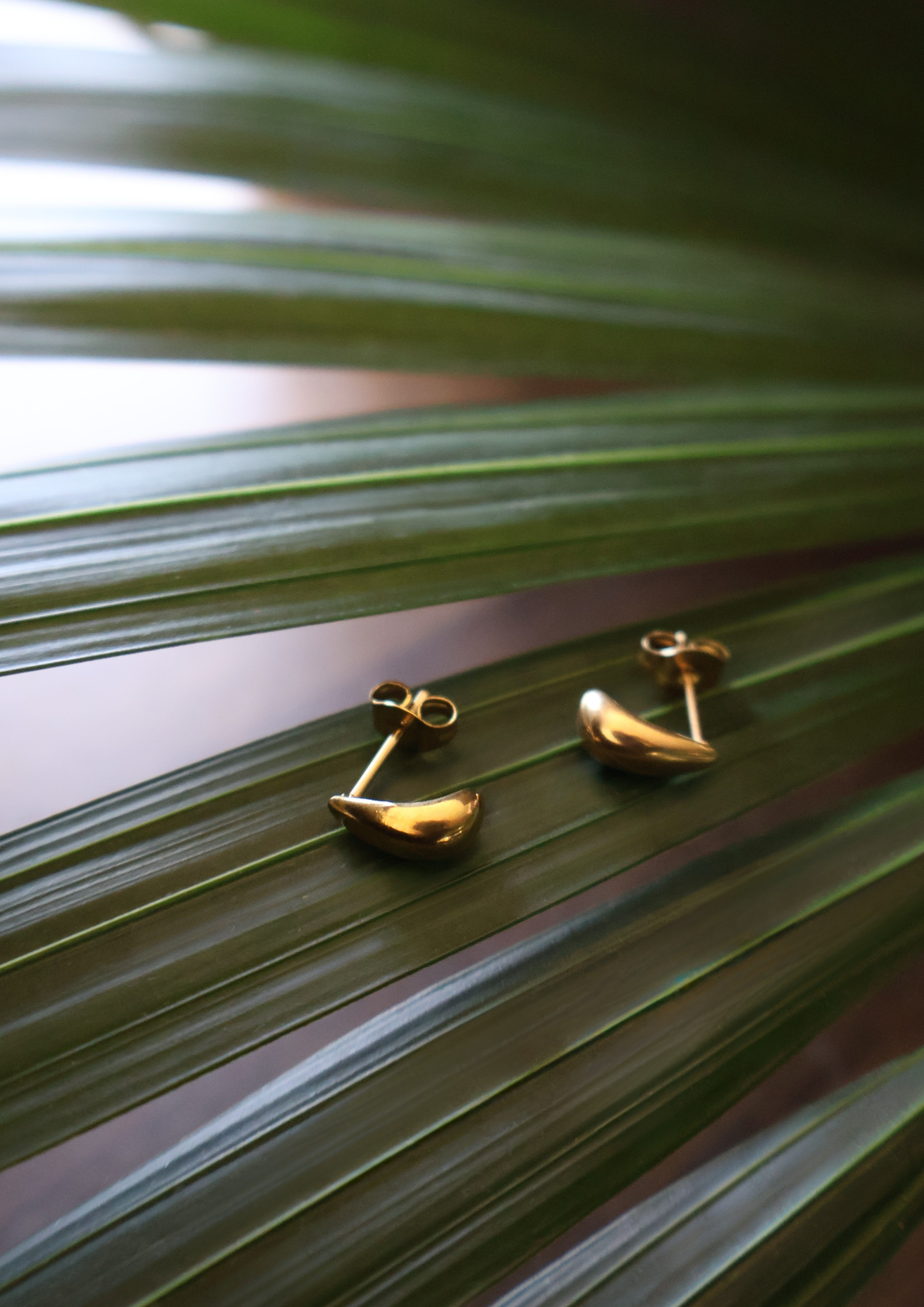 Drop mini Ohrstecker I Gold
