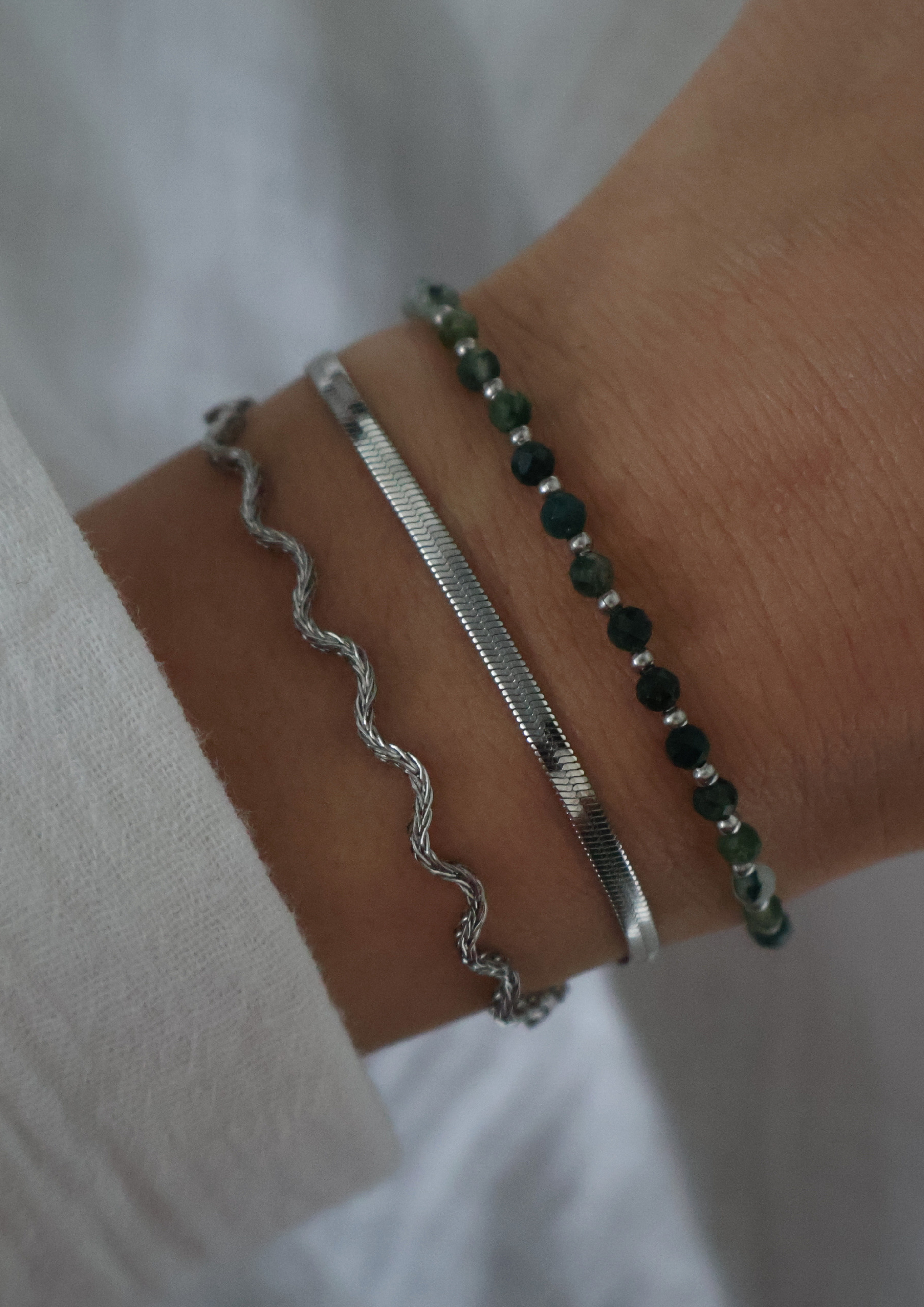 Wave Armband I Silber