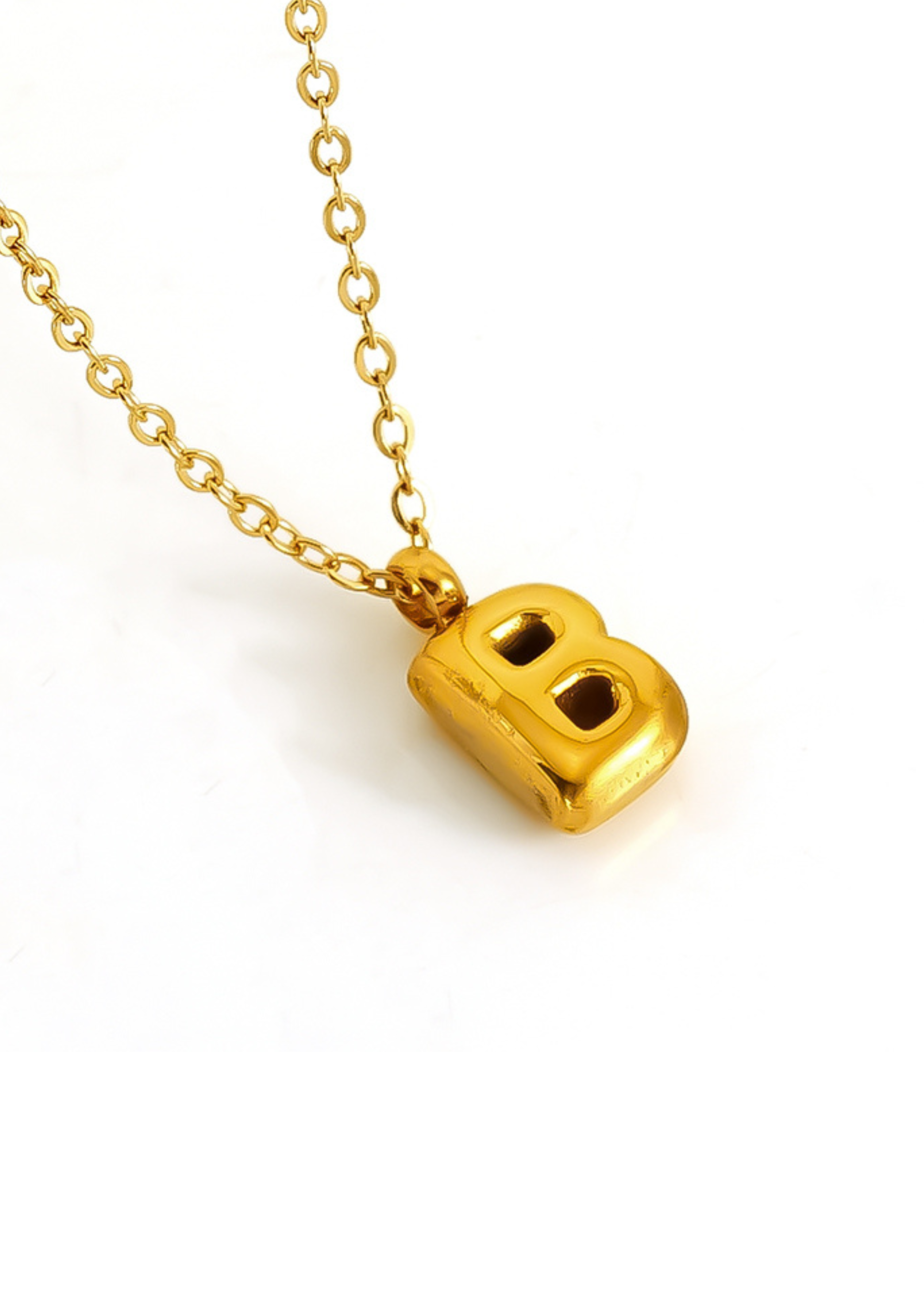 Letter Halskette I Gold