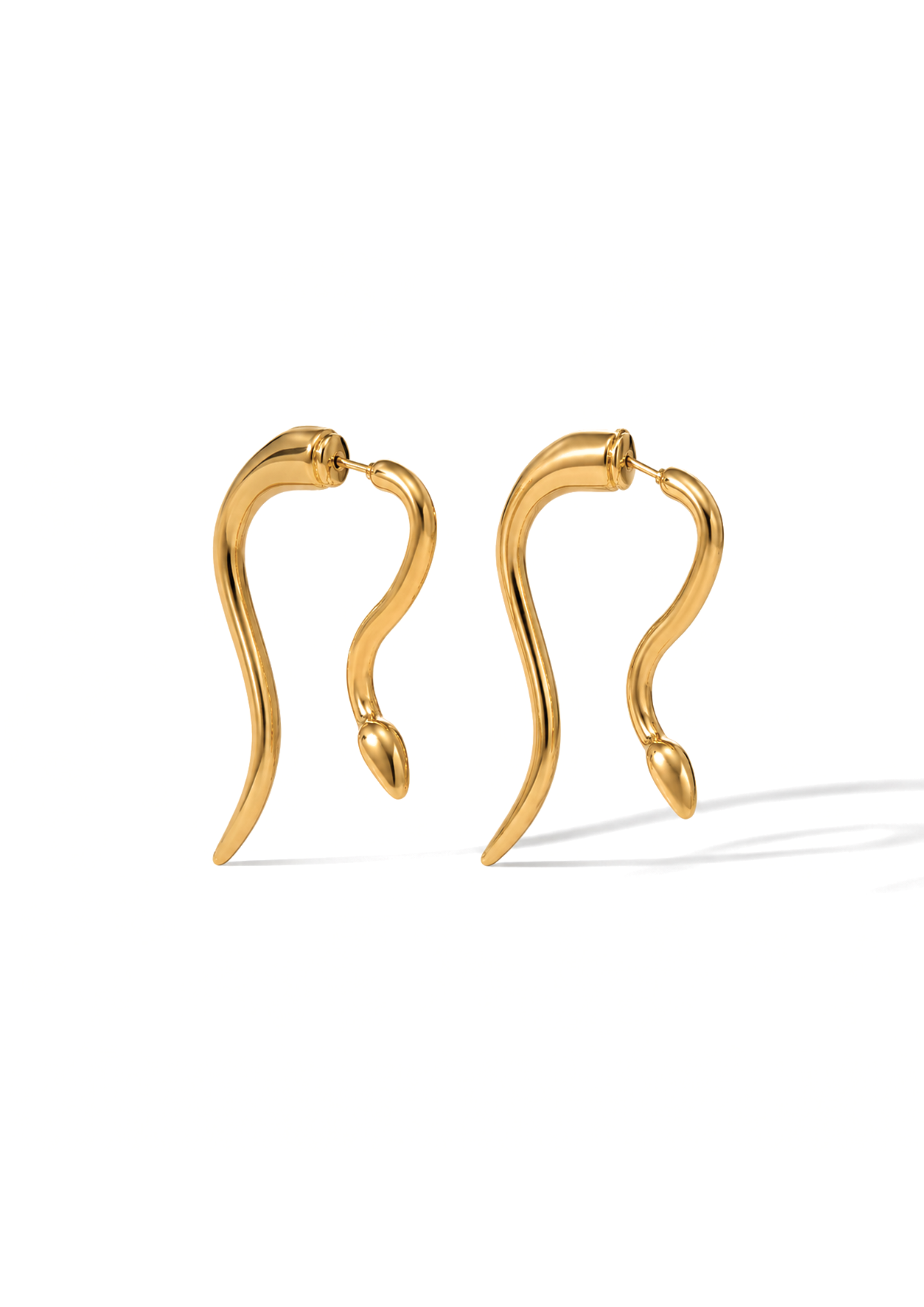 Snake Ohrstecker I Gold
