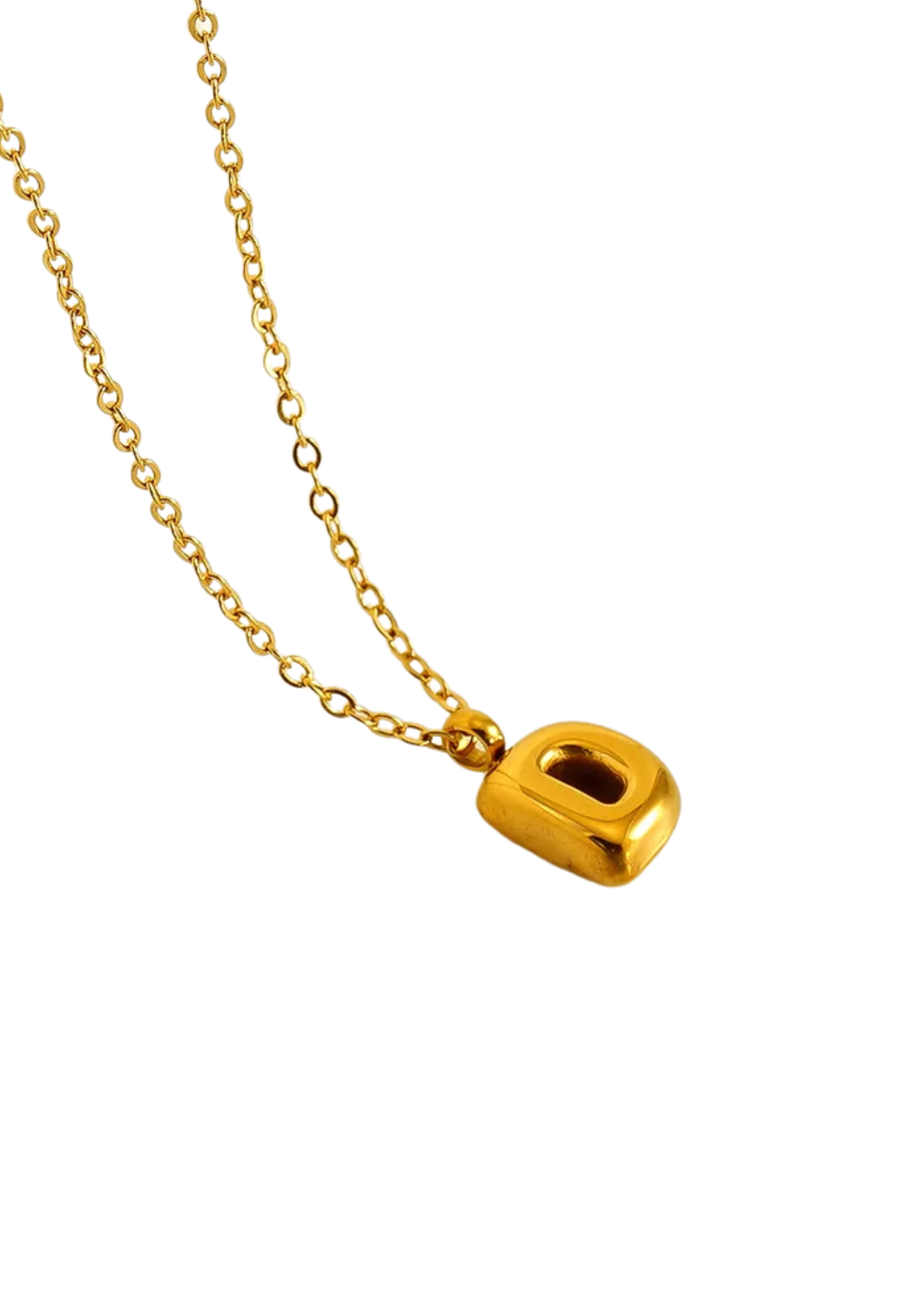 Letter Halskette I Gold