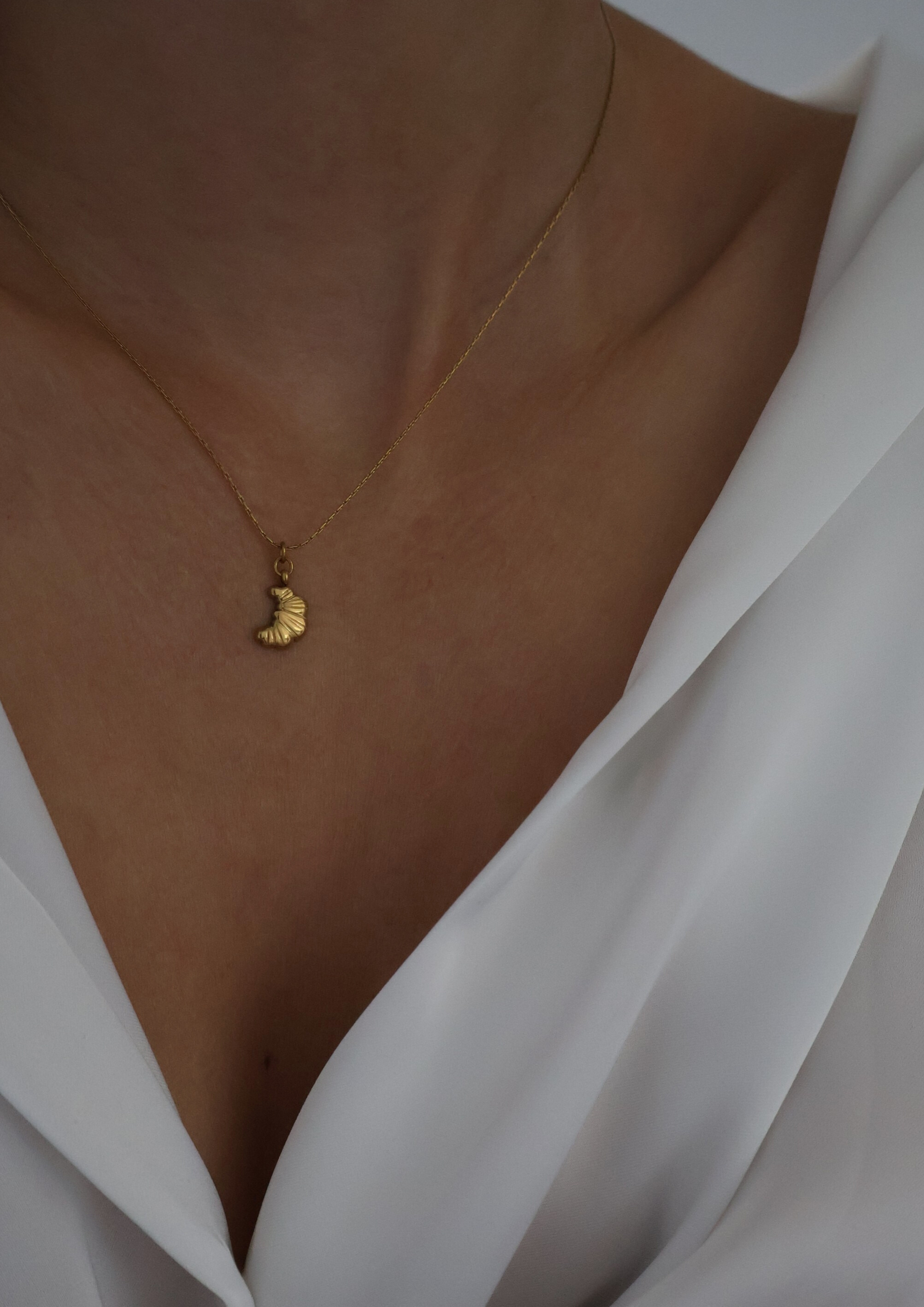 Gipfeli Halskette I Gold