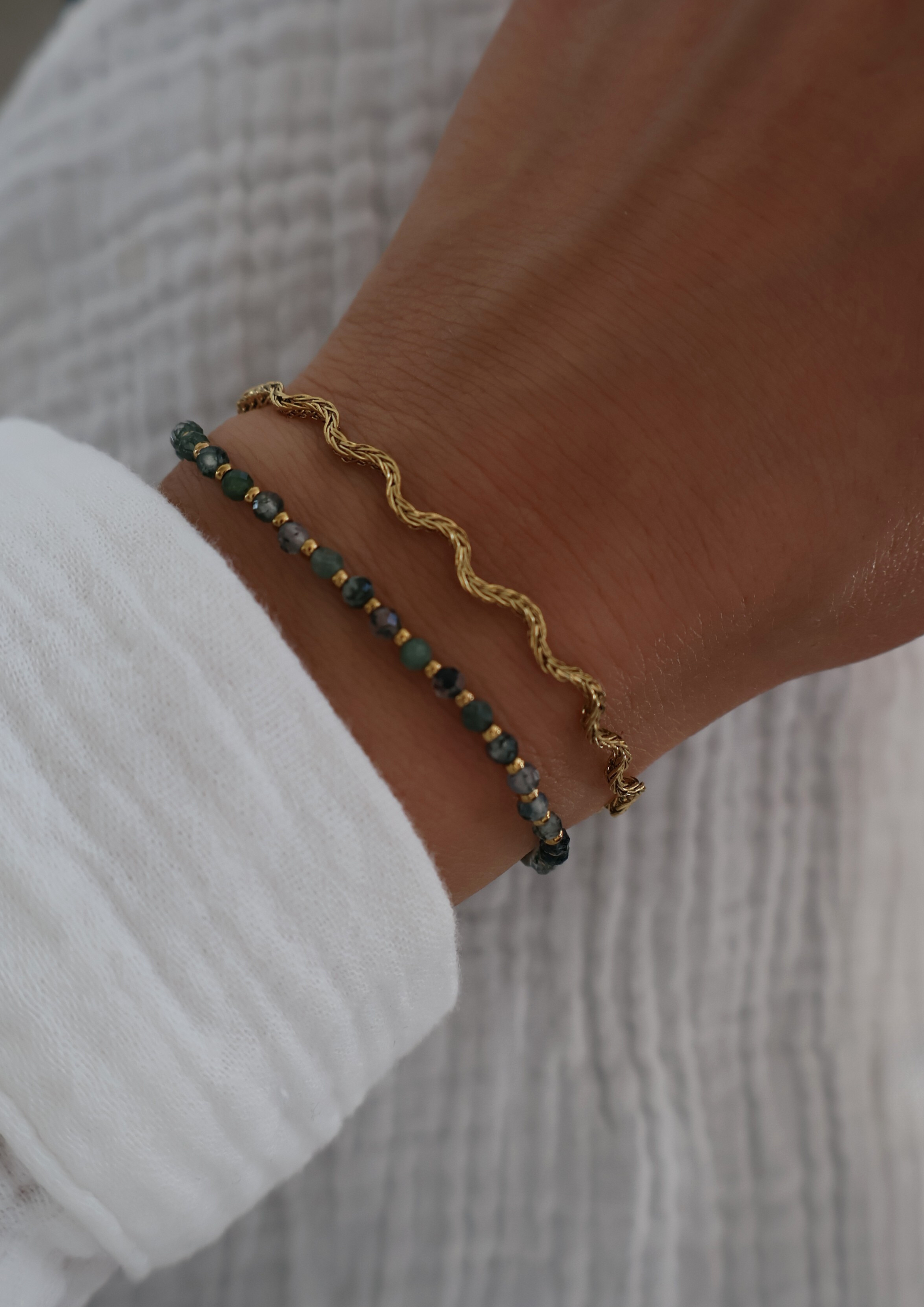 Wave Armband I Gold