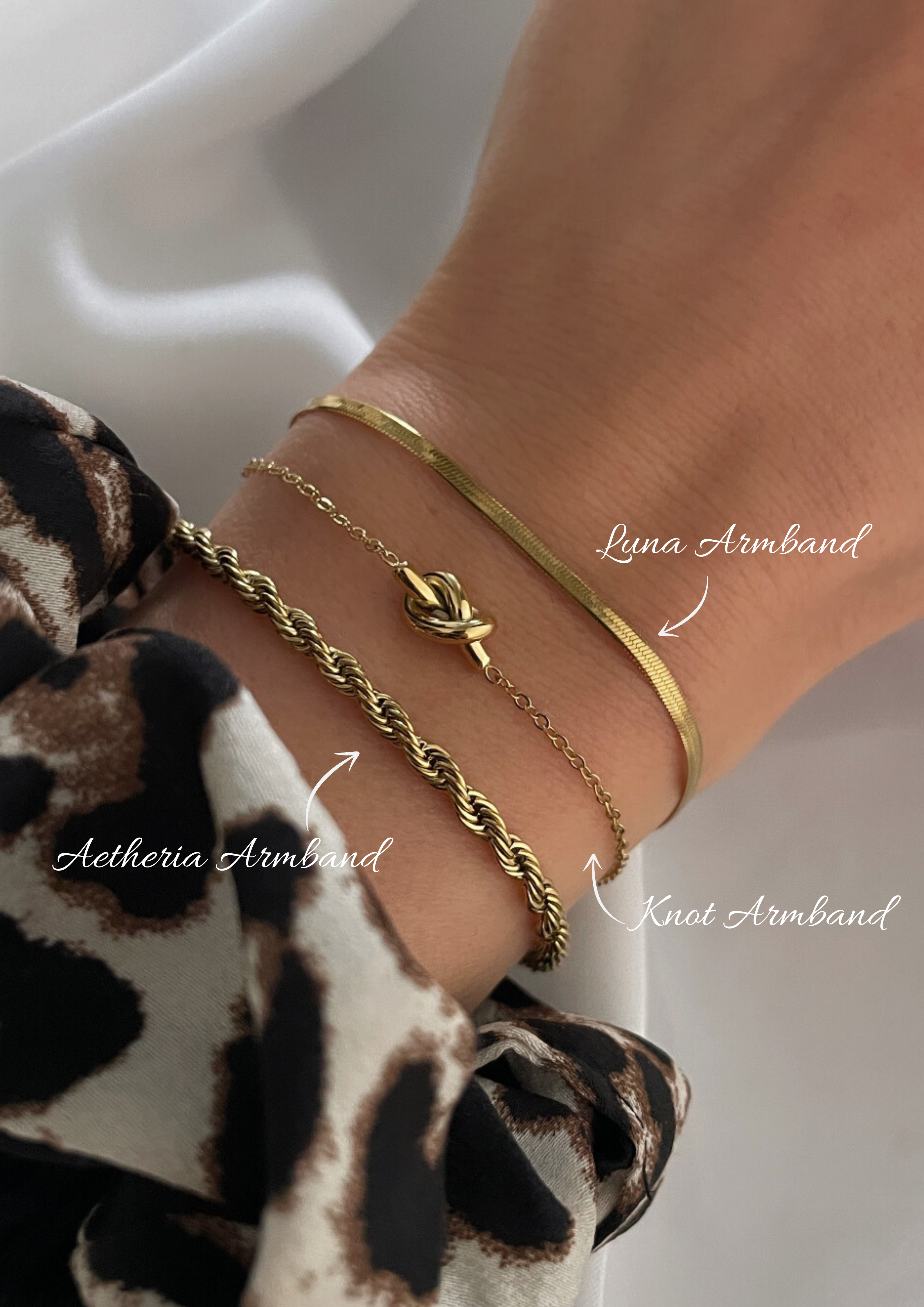 Luna Armband 2mm I Gold