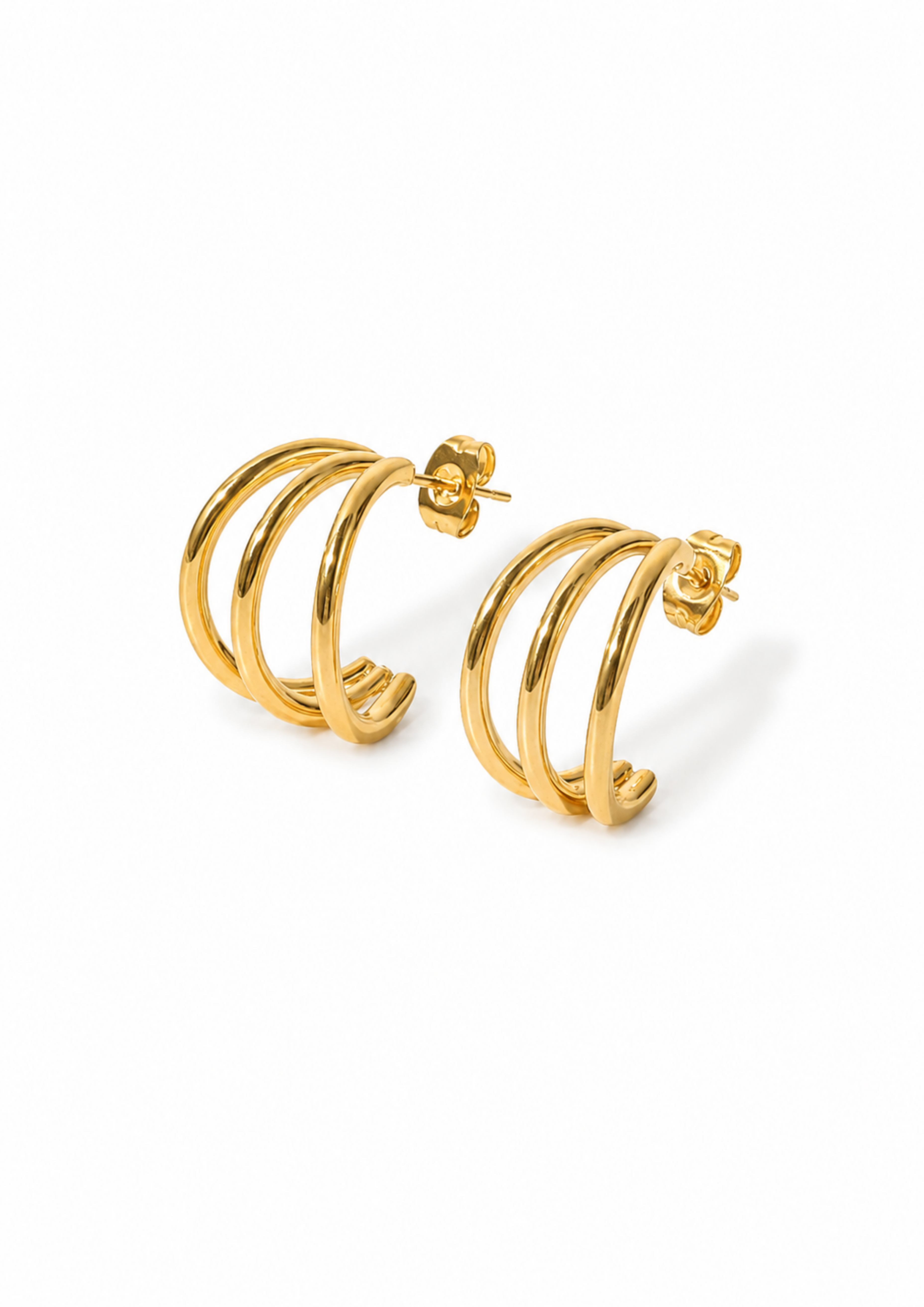 Luna Loop Ohrstecker I Gold