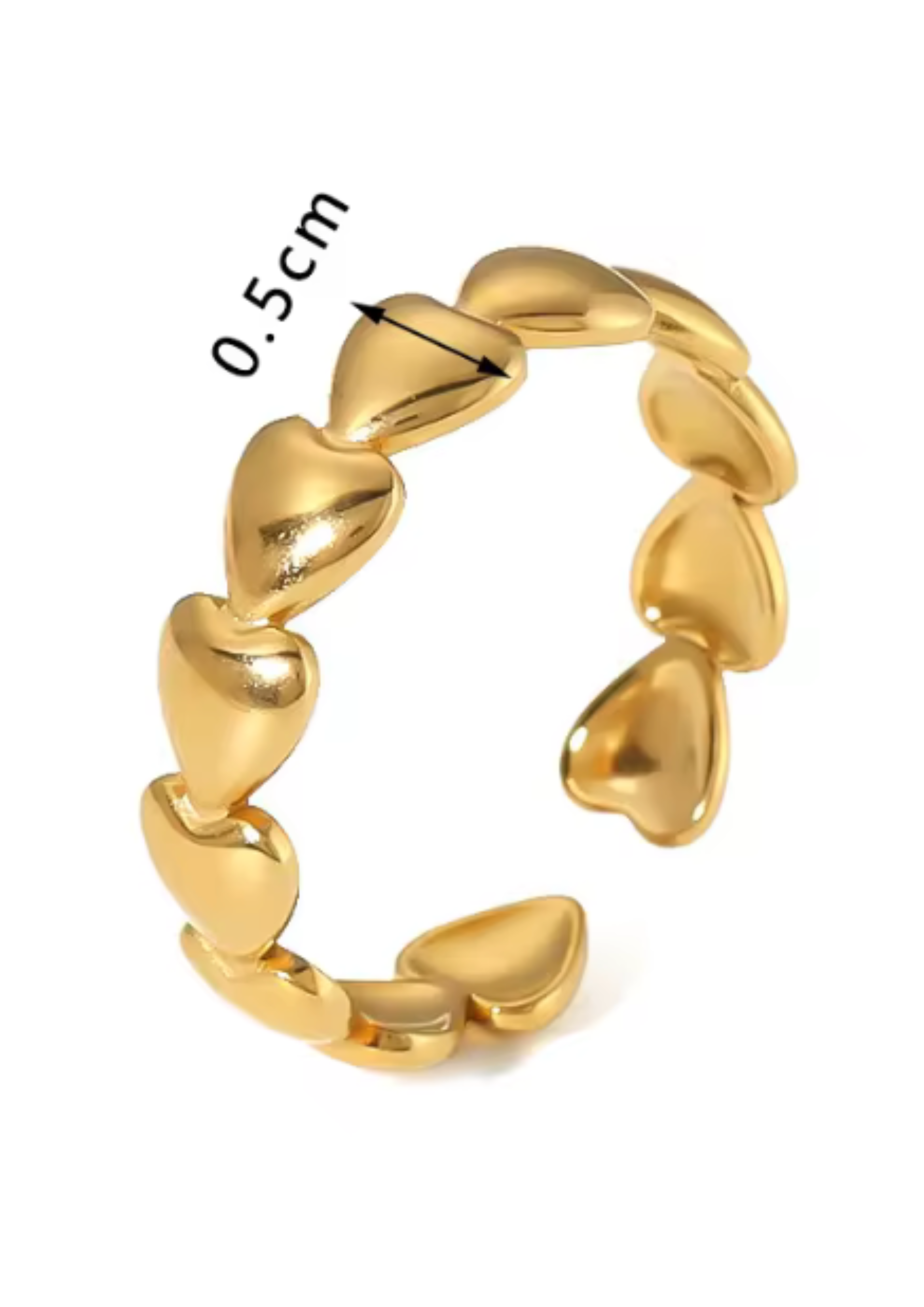 feiner Goldring mit Details