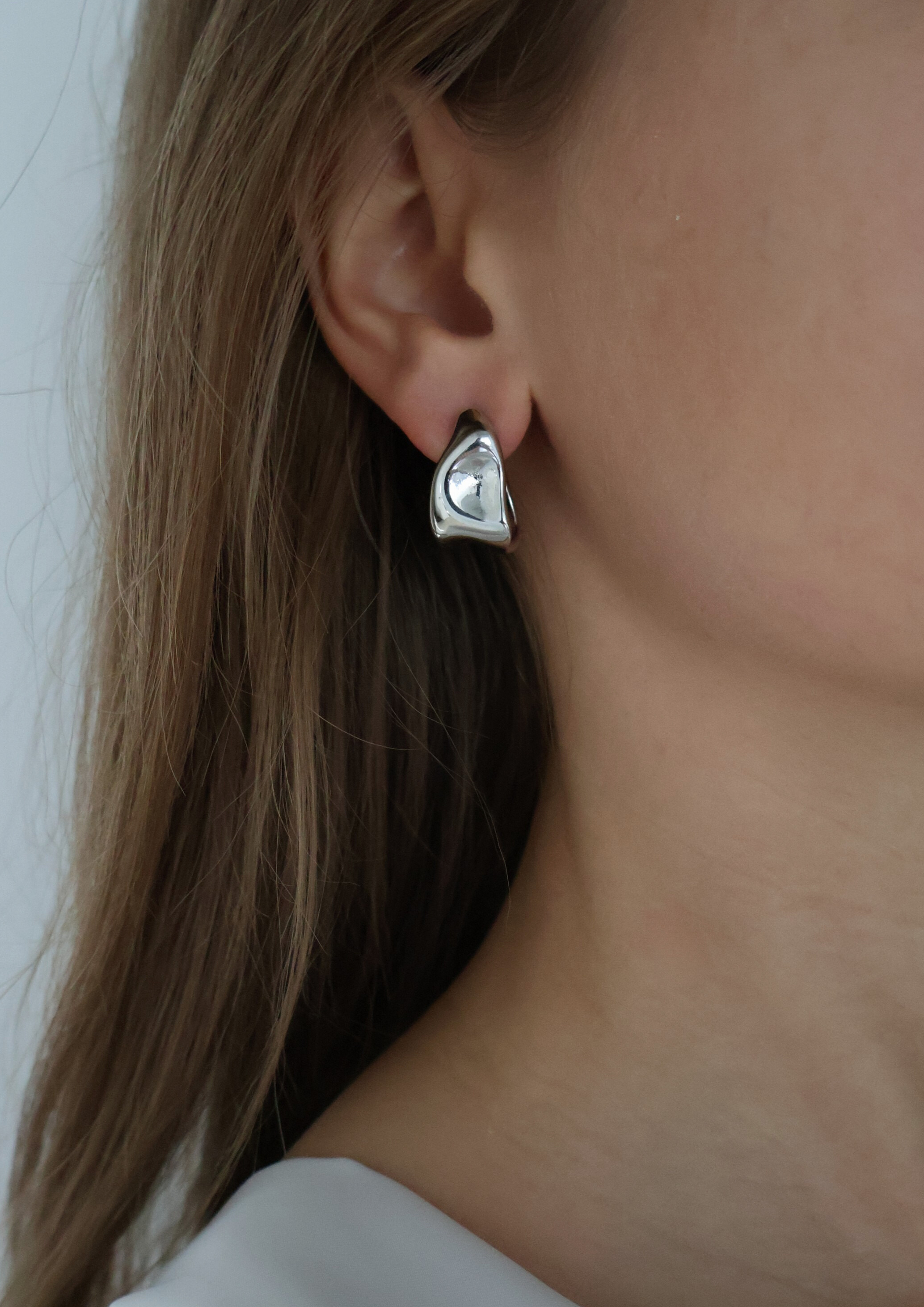 Sculped Ohrstecker I Silber