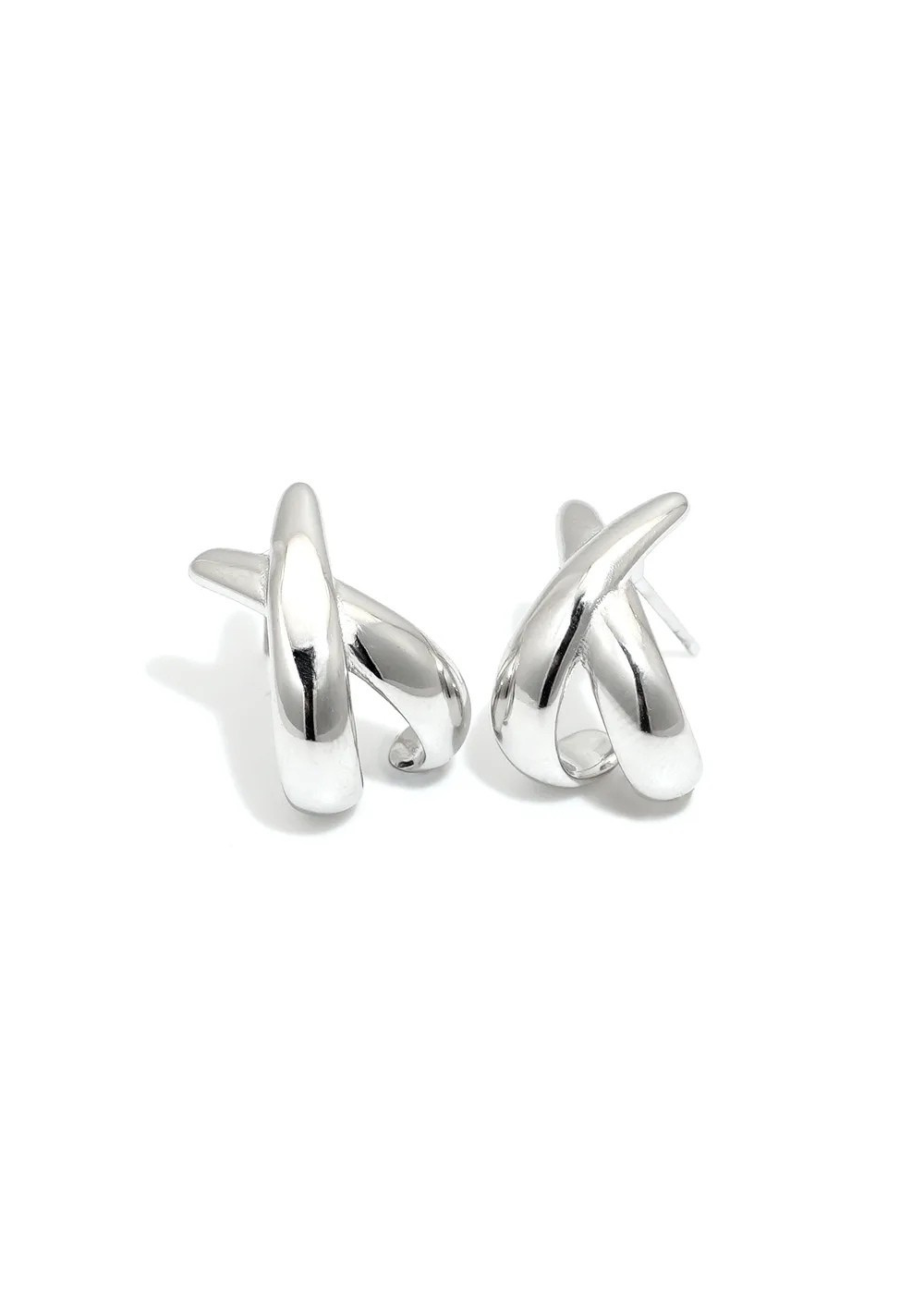 Cross Ohrstecker I Silber