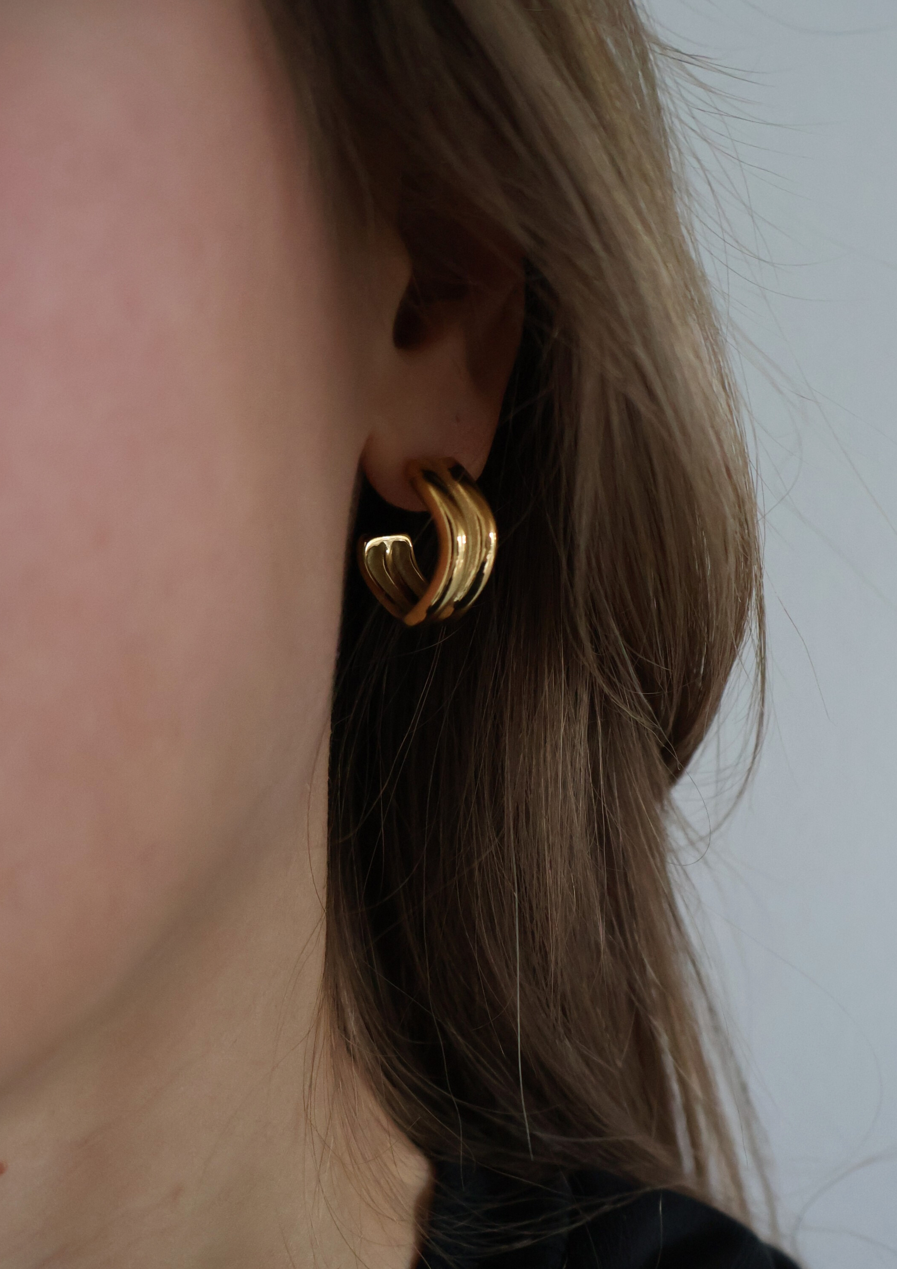 Wisp Ohrstecker I Gold