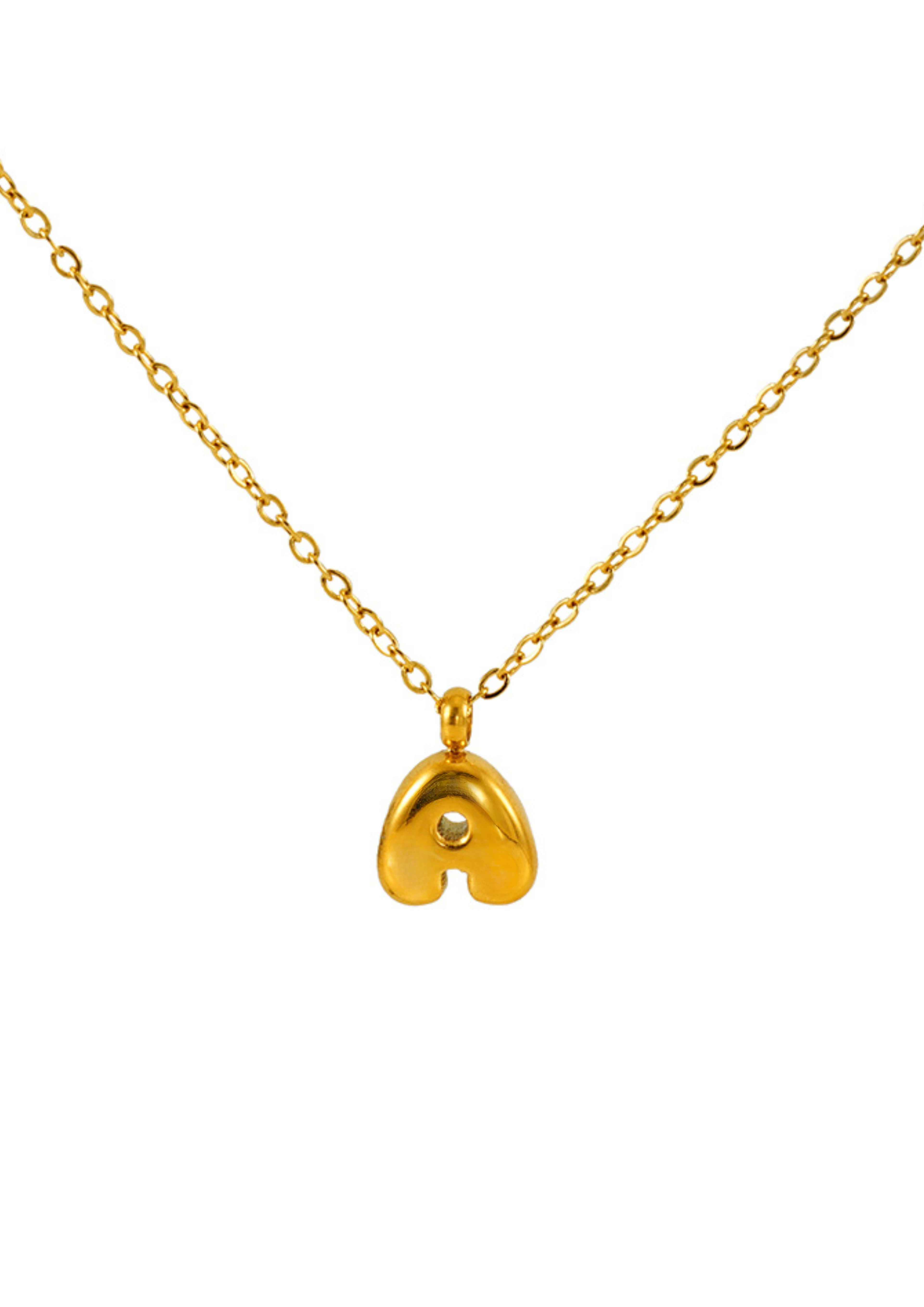 Letter Halskette I Gold