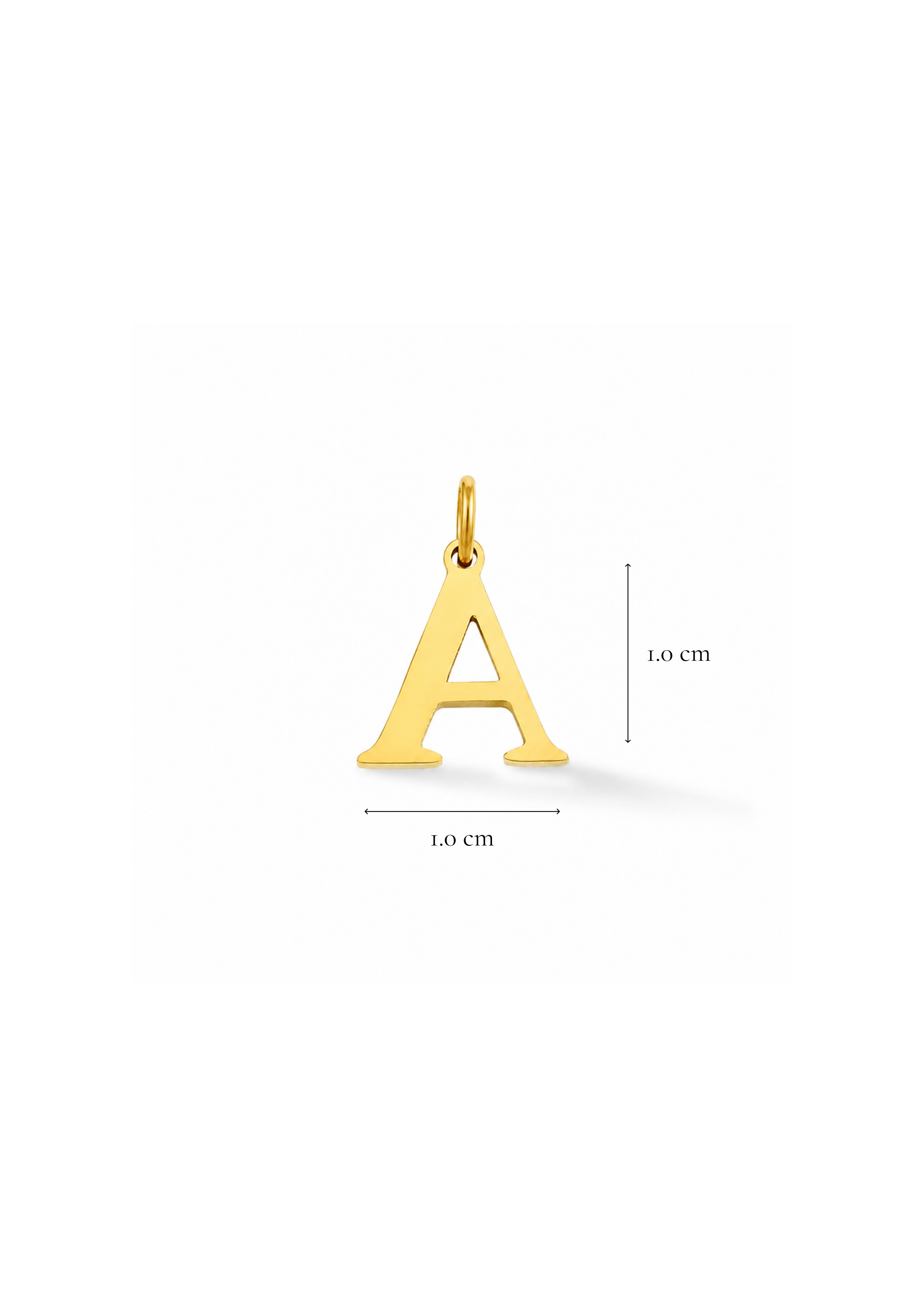 Essential Letter Charm I Gold