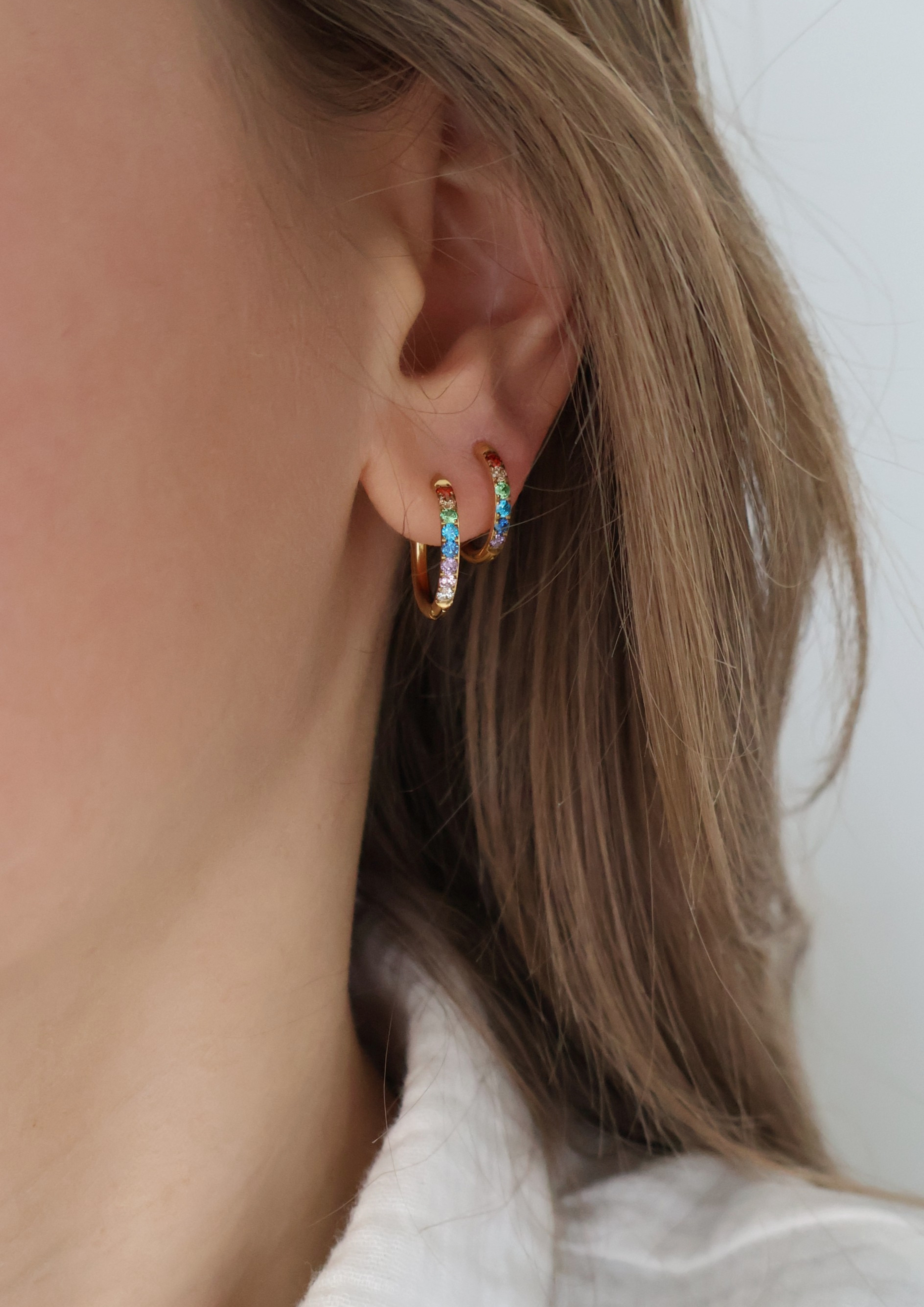 Rainbow Ohrringe I Gold