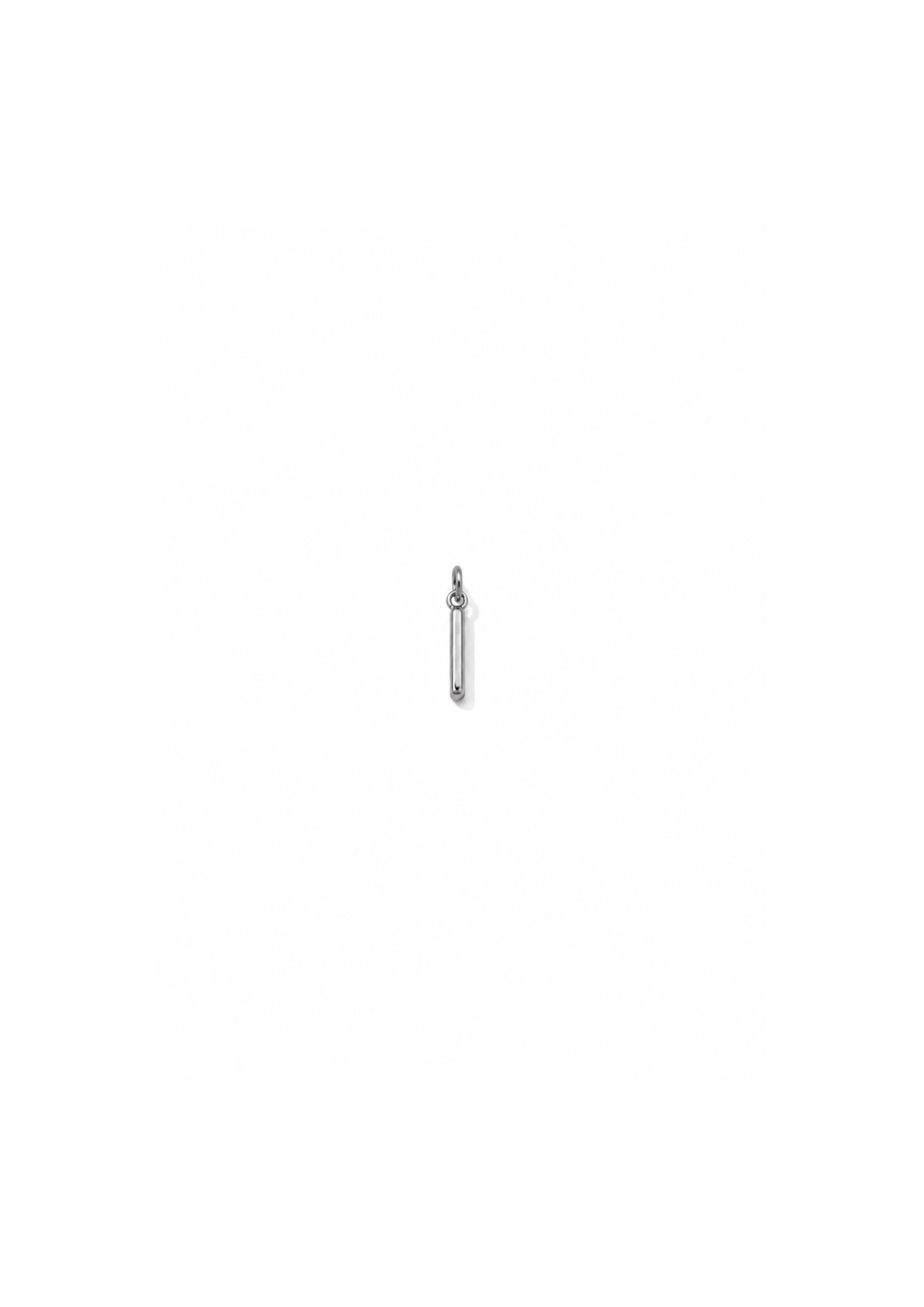 Micro Letter Charm I Silber