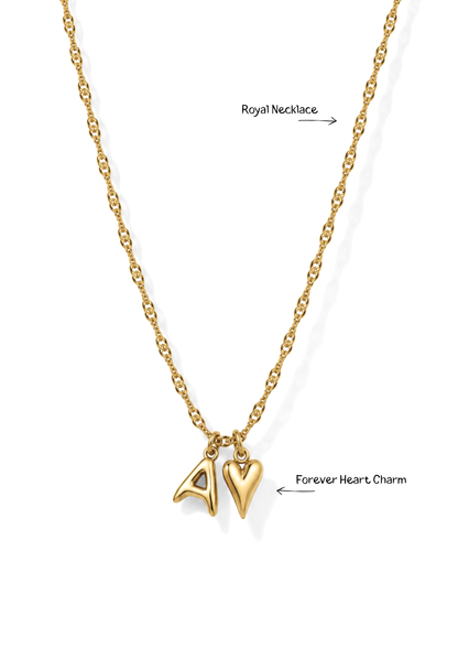 Forever Heart Charm I Gold