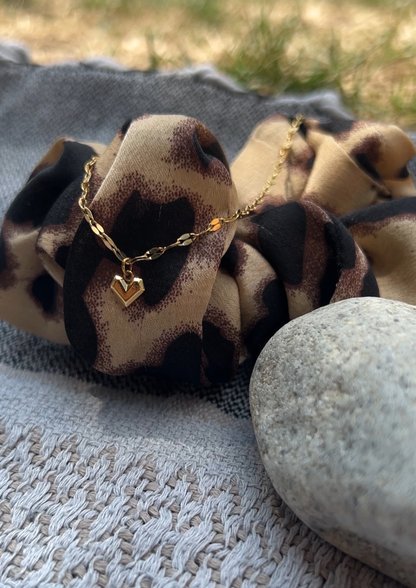 Facet Heart Charm I Gold