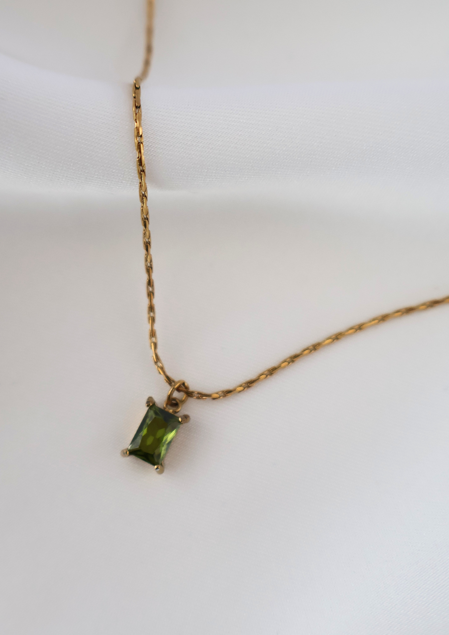 Birthstone Halskette I Gold